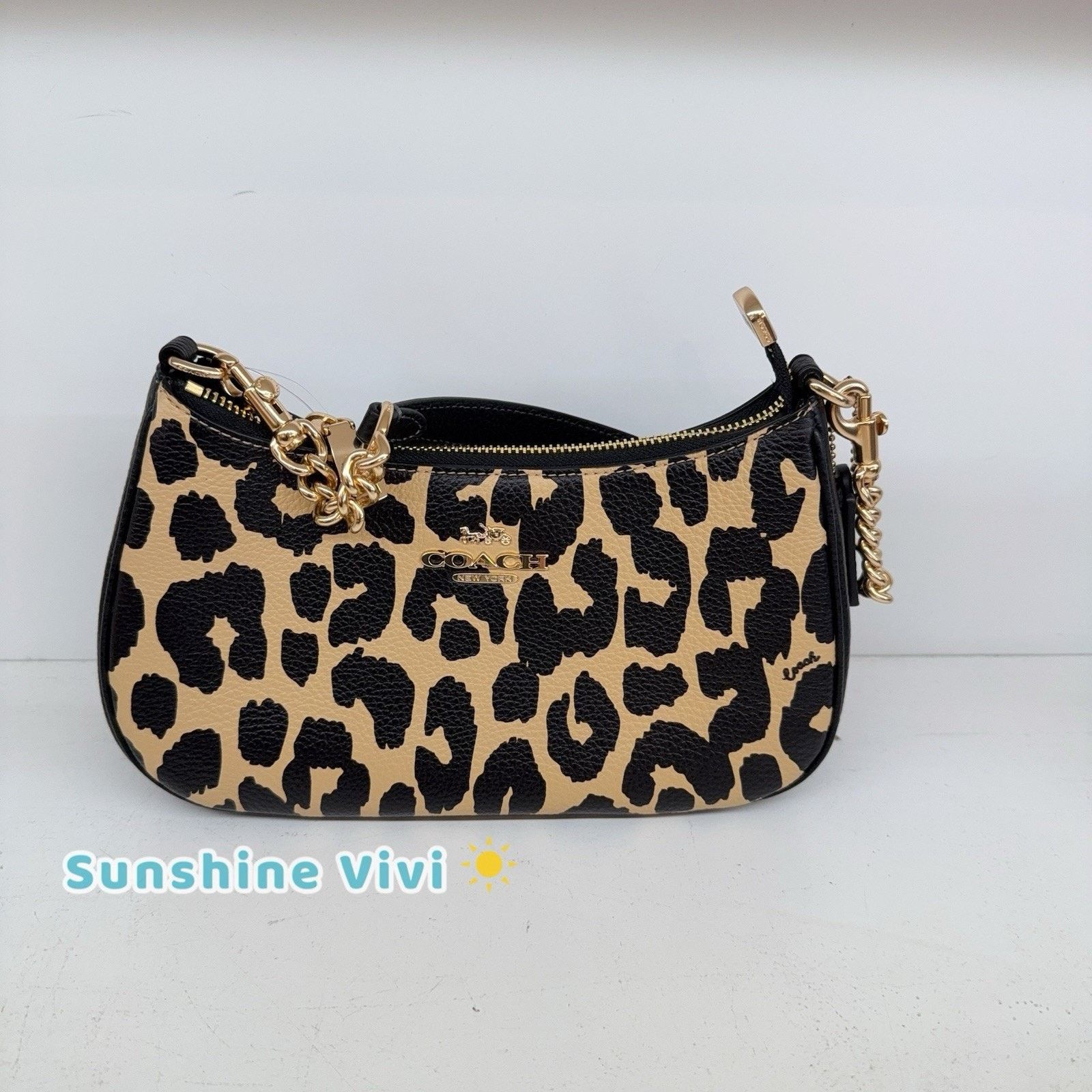 Coach NWT COACH Teri Shoulder Bag Leopard CBH61 Leopard Crossbody Size ONE SIZE - 1 Thumbnail