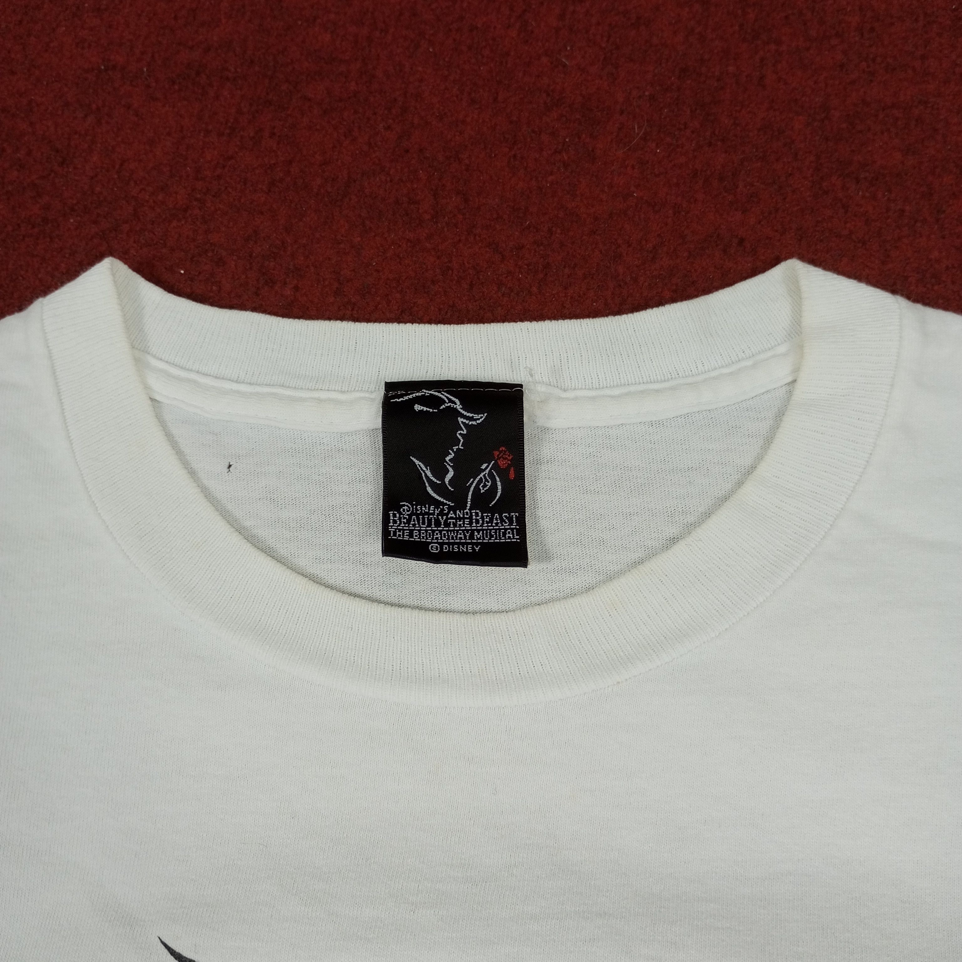 Disney × Vintage Beauty And The Beast Disney Movie Tshirt Promo Style Size US M / EU 48-50 / 2 - 6 Thumbnail