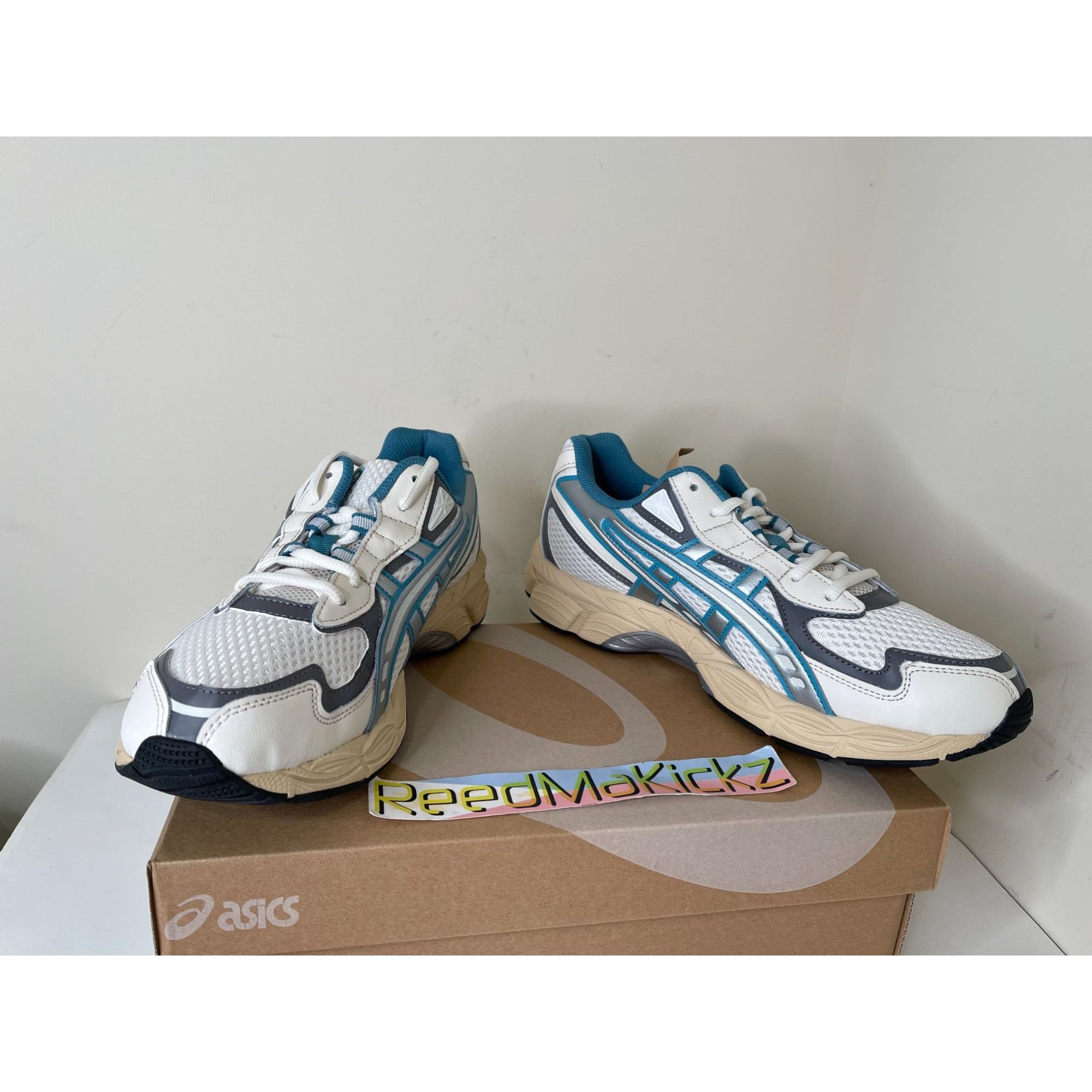 Asics Asics Gel NYC 2055 Cream Blue Teal WOMENS 10us Size US 10 / IT 40 - 4 Thumbnail