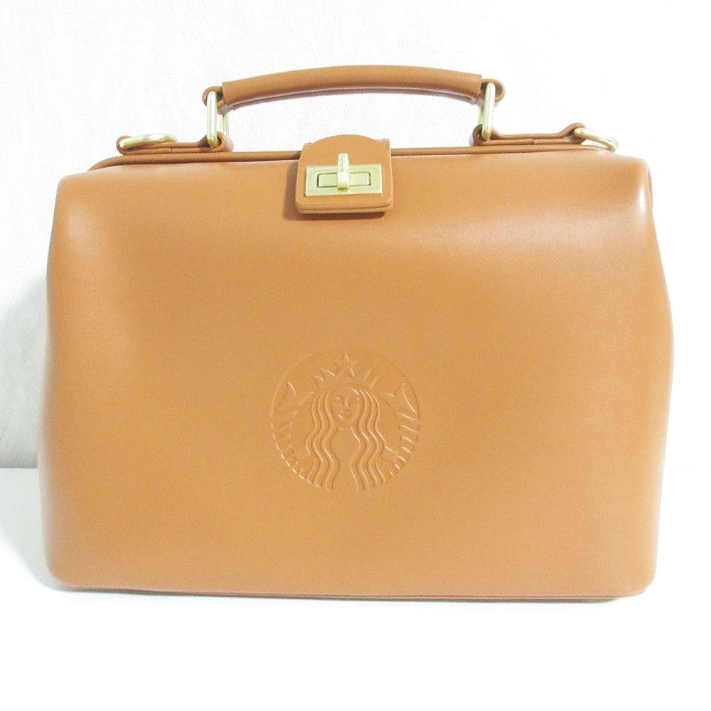 Other Other Starbucks Leather 2way Handbag Leather Handbag DUTY FREE for USA Size ONE SIZE - 1 Thumbnail