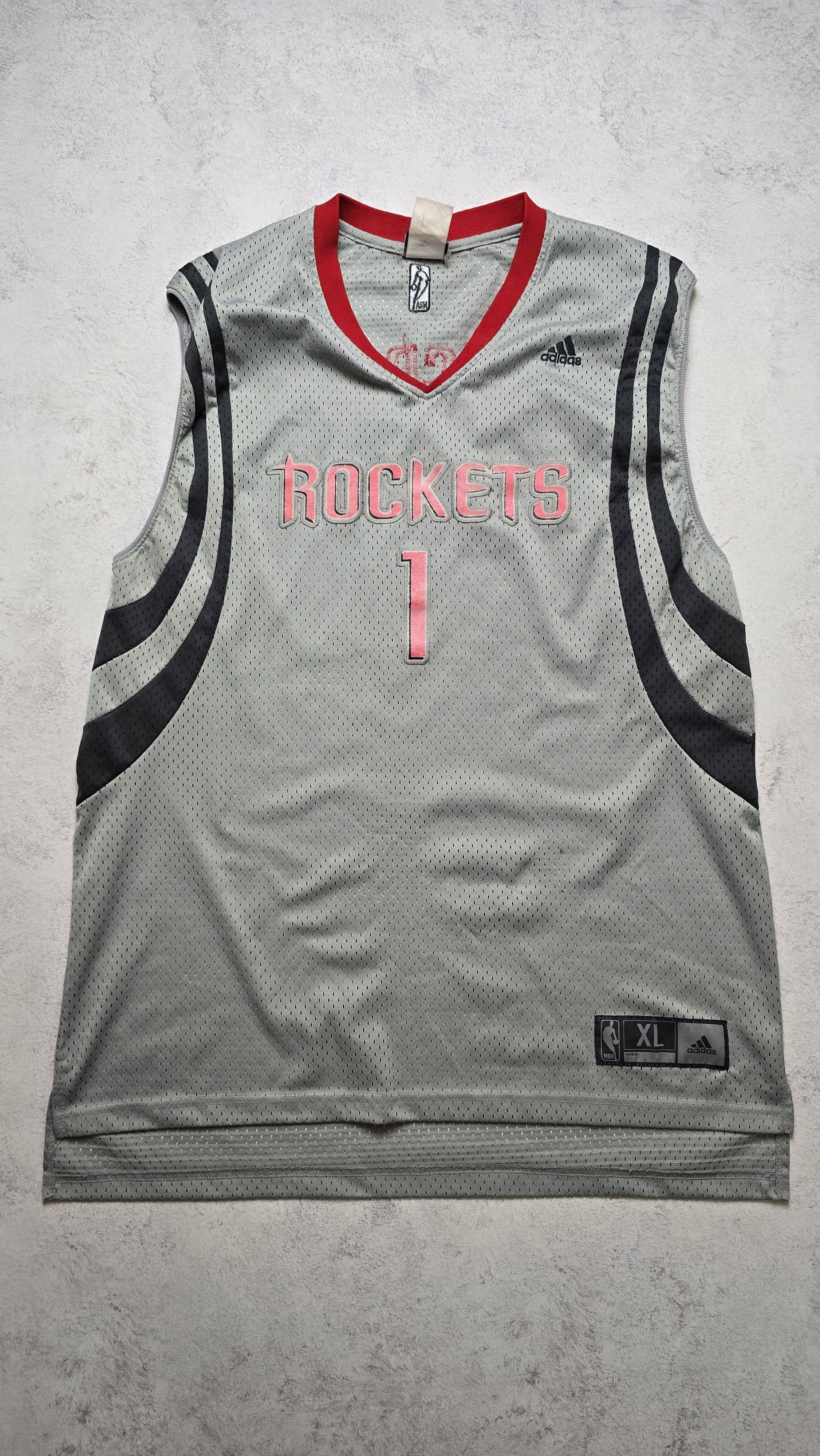 Adidas Adidas Houston Rockets Tracy McGrady #1 NBA Jersey Sewn Size US XL / EU 56 / 4 - 1 Thumbnail
