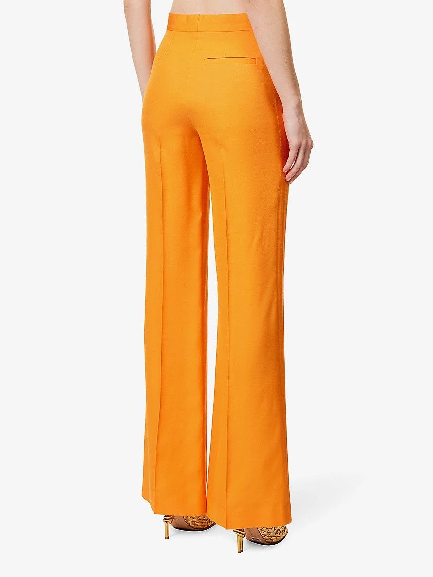 Stella McCartney o1s22i1n1024 Flared Tailoring Pants in Orange Size 27" / US 4 / IT 40 - 4 Thumbnail