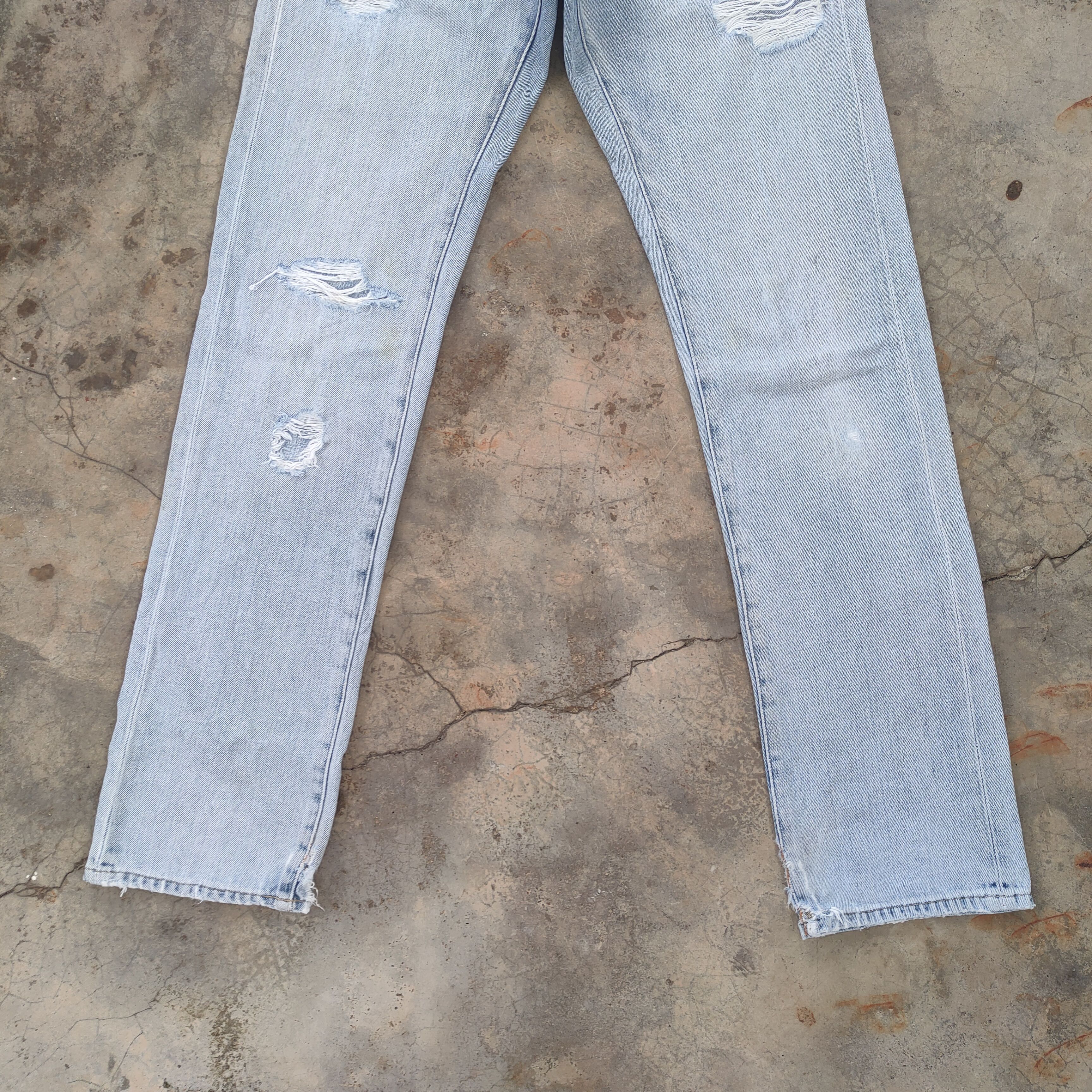 Japanese Brand VINTAGE JAPANESE FADED DISTRESSED JEANS PANTS Size US 30 / EU 46 - 4 Thumbnail