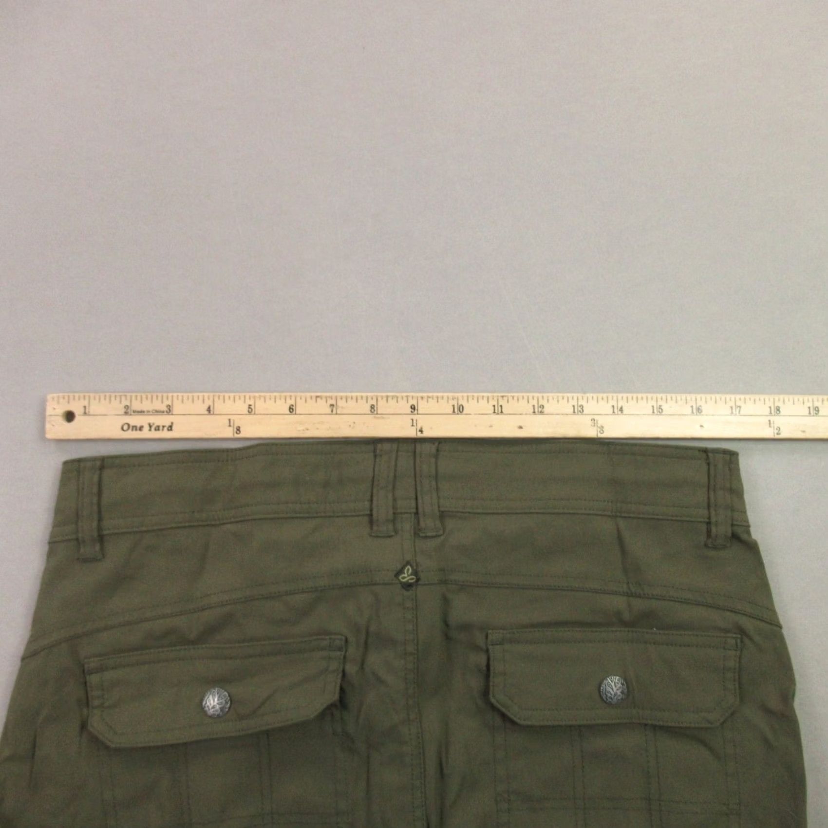 Prana prAna Shorts Womens 10 Lightweight Outdoors Pockets Green Chino Size 32" / US 10 / IT 46 - 7 Thumbnail