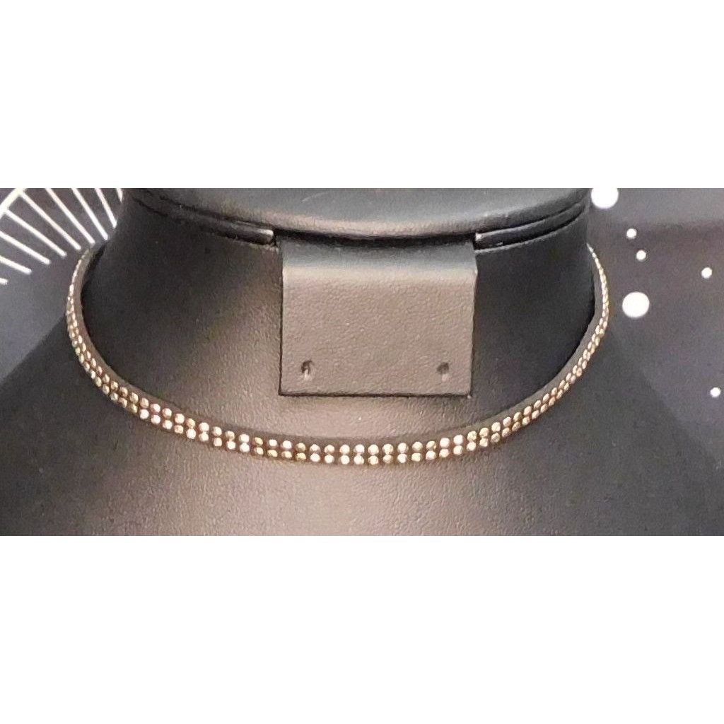 Other Simple Gothic Black Rhinestone Choker Necklace Size ONE SIZE - 1 Thumbnail