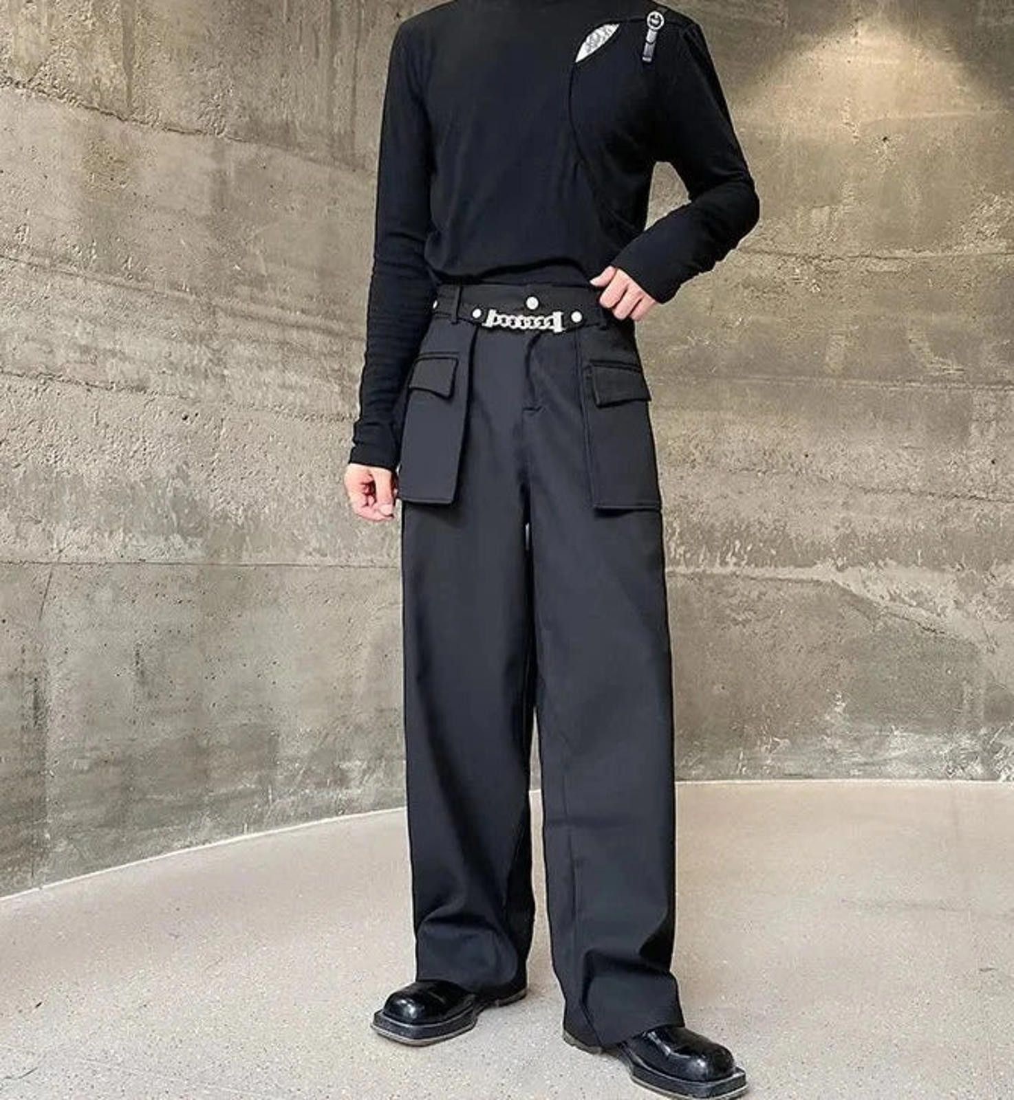 Vintage Chain Detail Smart Pants Size US 32 / EU 48 - 7 Thumbnail