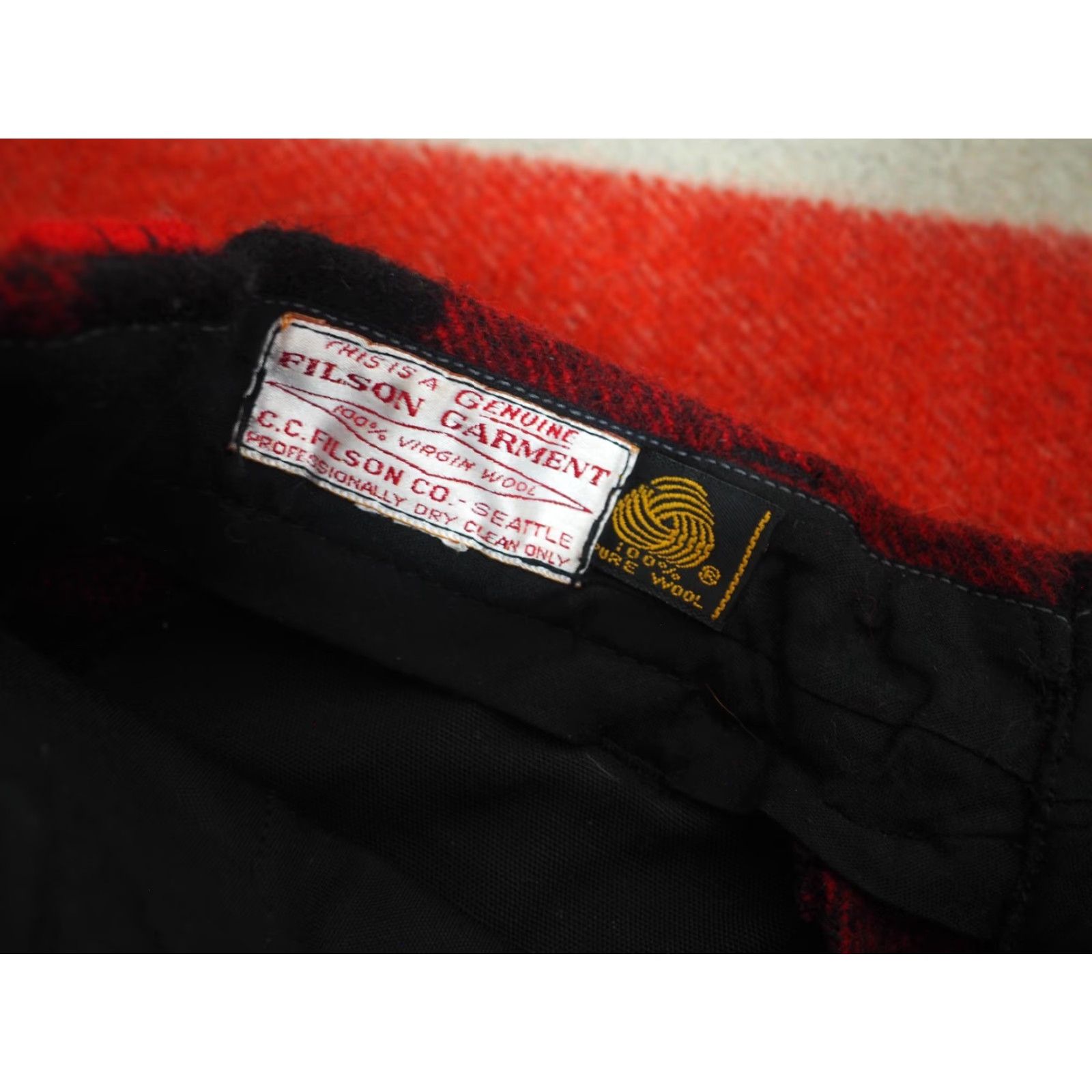 Filson VTG Filson Seattle Wool Plaid Pants Mens 27x31 Red Black Buffalo 80s 70s Straight Front Pockets Multicolor Wool 27x31 Mens Size US 27 - 5 Thumbnail