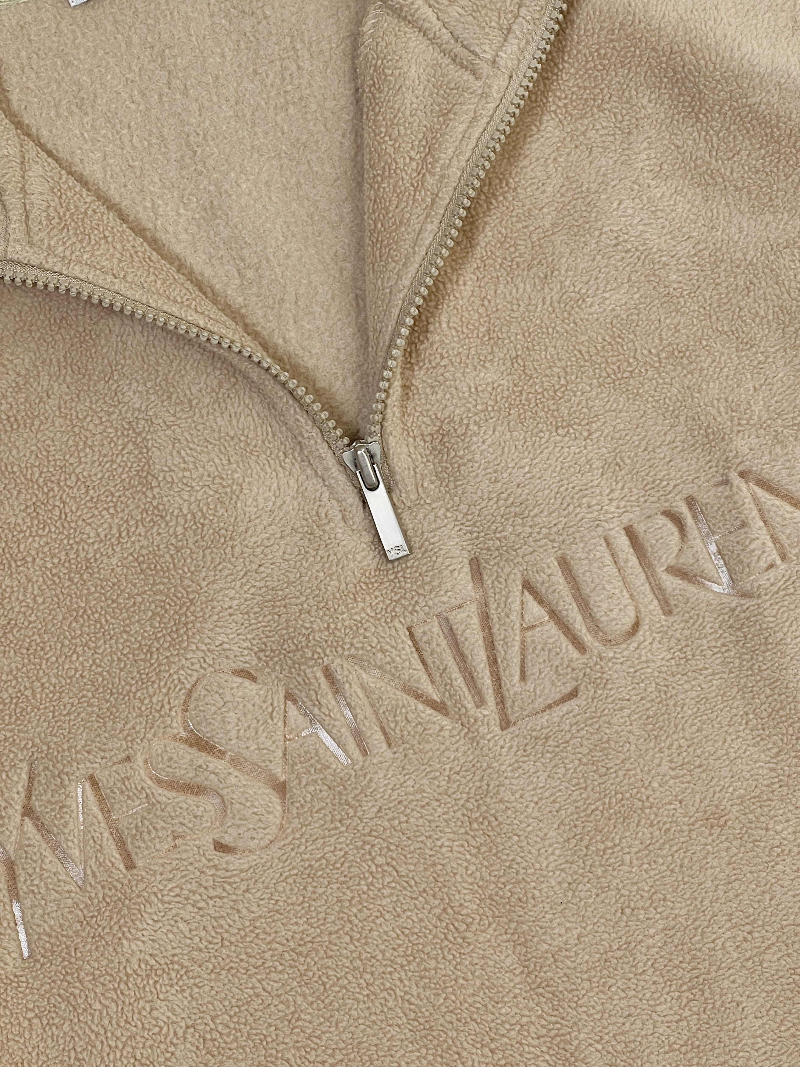 Vintage Vintage Yves Saint Laurent Fleece 1/4 zip Pullover Size US M / EU 48-50 / 2 - 12 Thumbnail