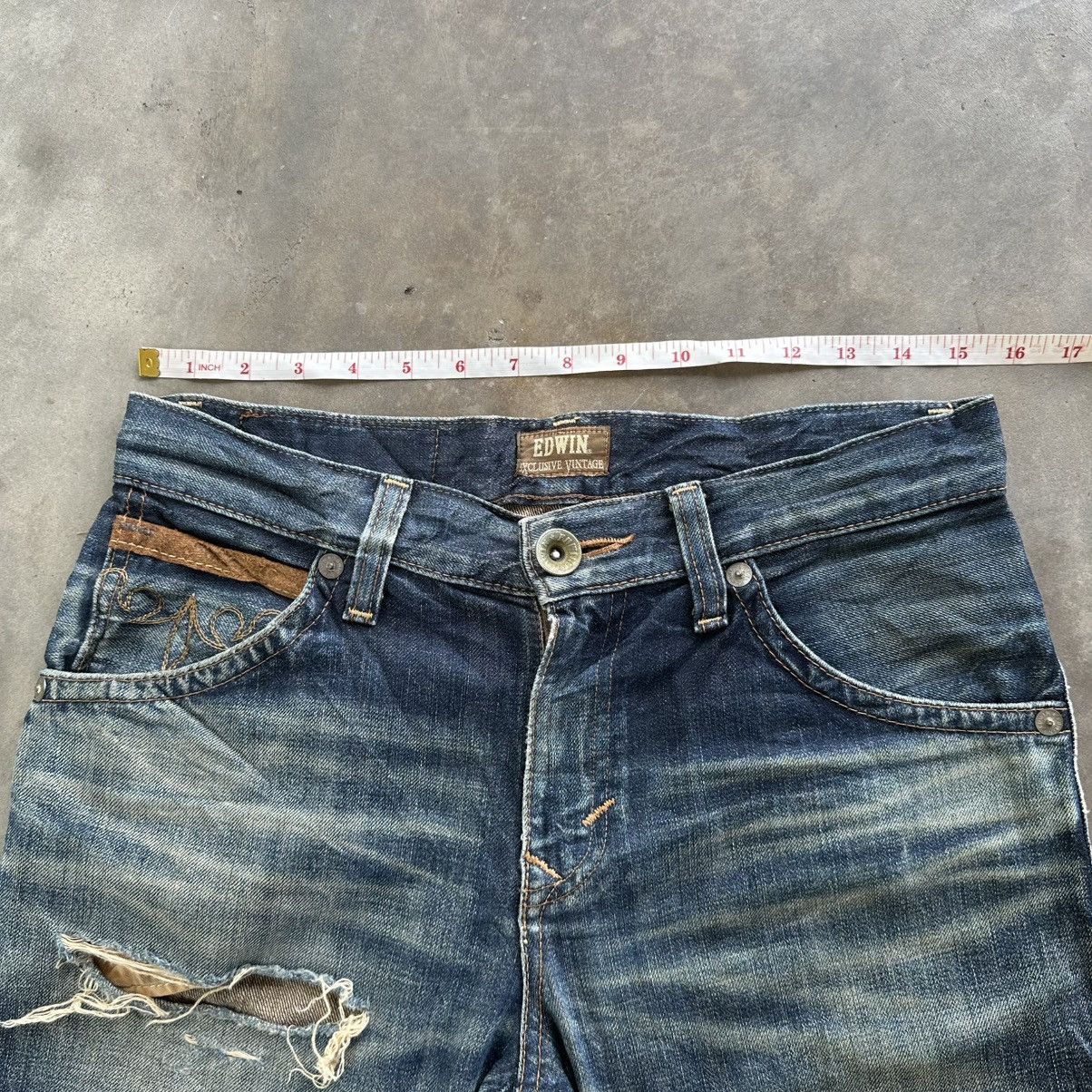 Japanese Brand Vintage Rusty Edwin Distressed Faded Denim Jean Pant W30 Size US 30 / EU 46 - 8 Thumbnail