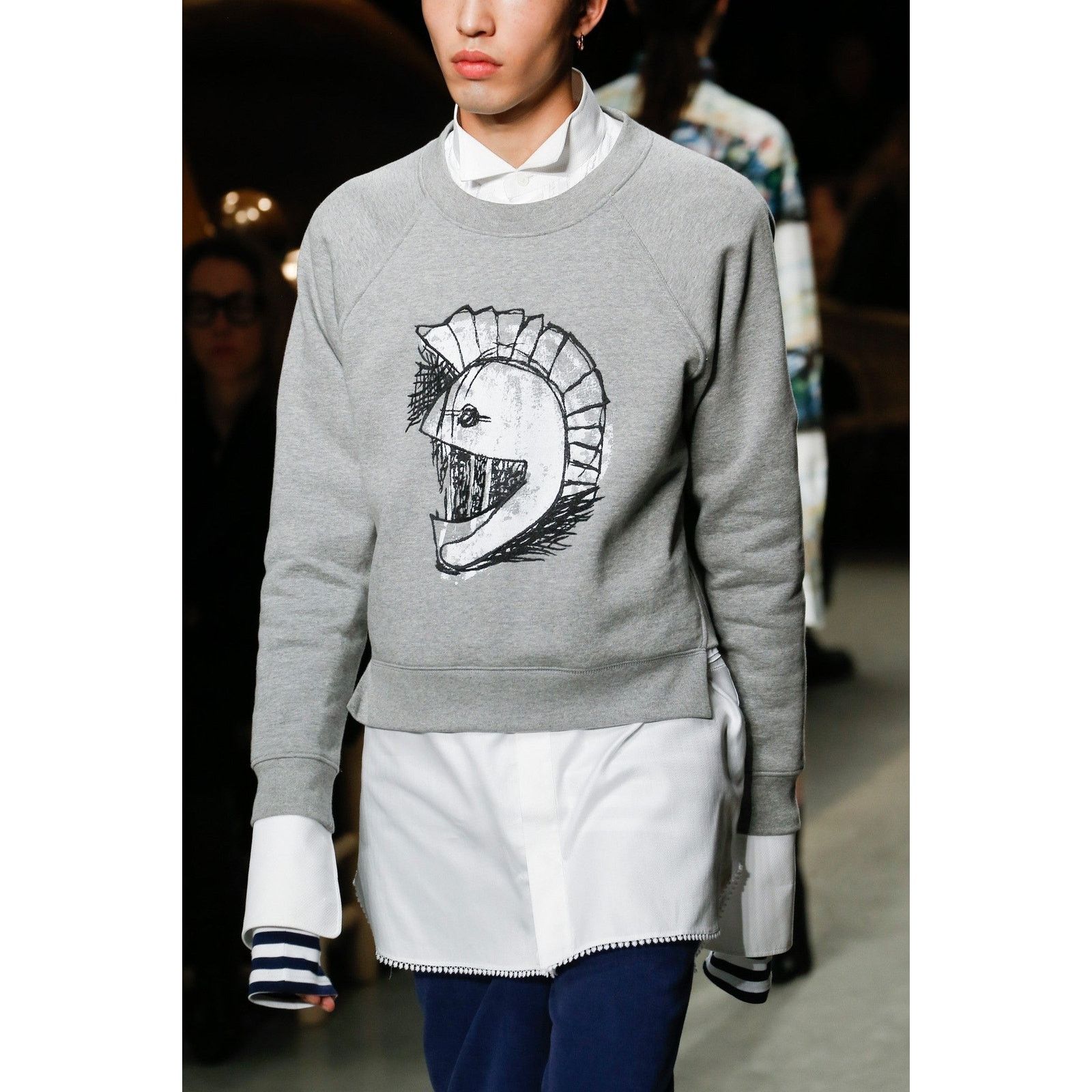 Burberry S Grey Graphic Cotton / Polyester Crew-Neck Sweatshirt Size US S / EU 44-46 / 1 - 3 Thumbnail