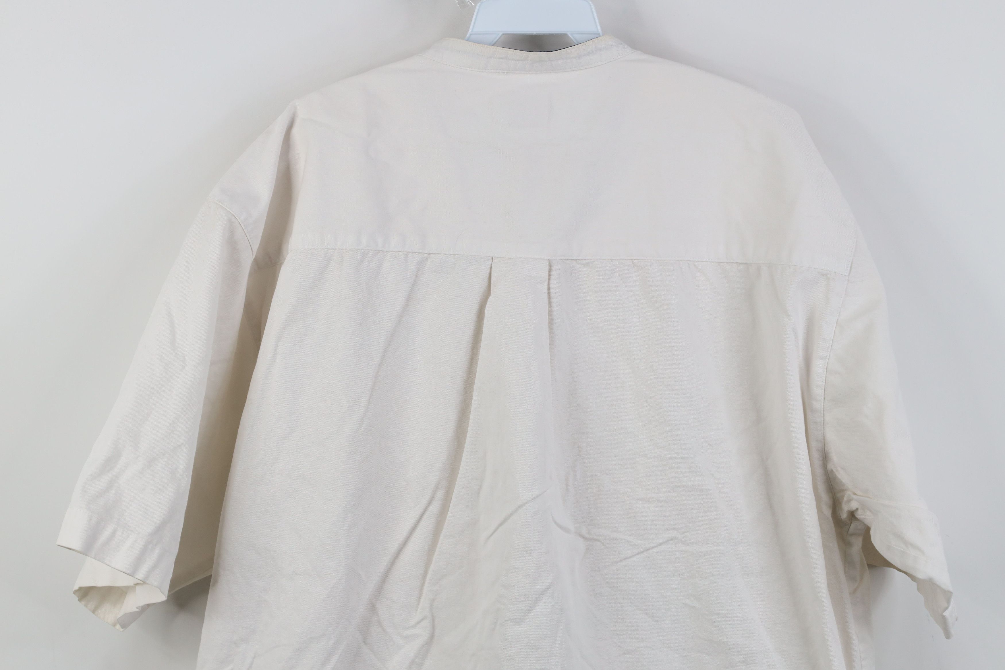 Vintage Vintage 90s Streetwear Short Sleeve Button Shirt White Size US XL / EU 56 / 4 - 12 Thumbnail