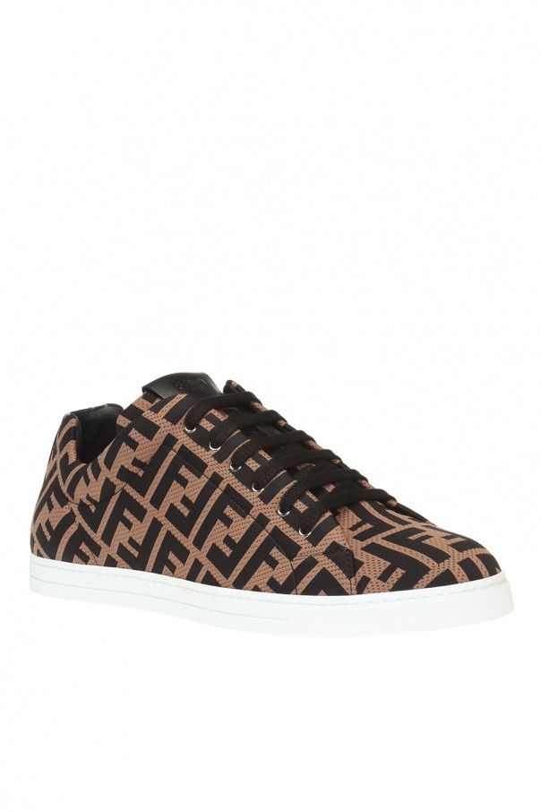 Fendi os11x0824 Motif Sneakers in Brown/Black Size US 7 / EU 40 - 3 Thumbnail