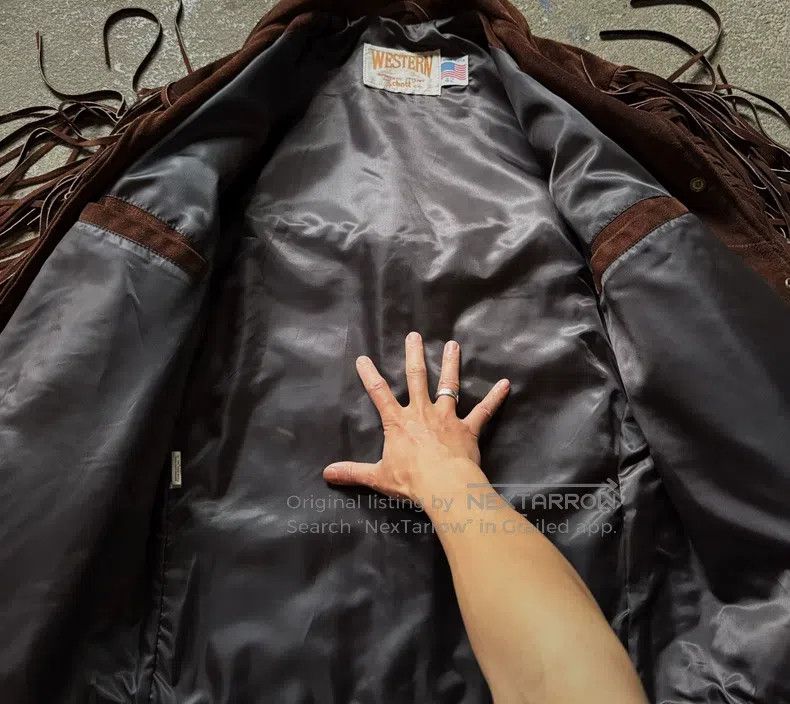 Schott Schott Vintage western fringed leather jacket Size US L / EU 52-54 / 3 - 3 Thumbnail