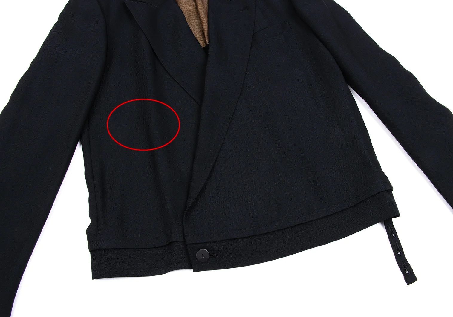 Jean Paul Gaultier Wool Blend Peak Lapel Jacket in Black, Size 48 Size US M / EU 48-50 / 2 - 8 Thumbnail