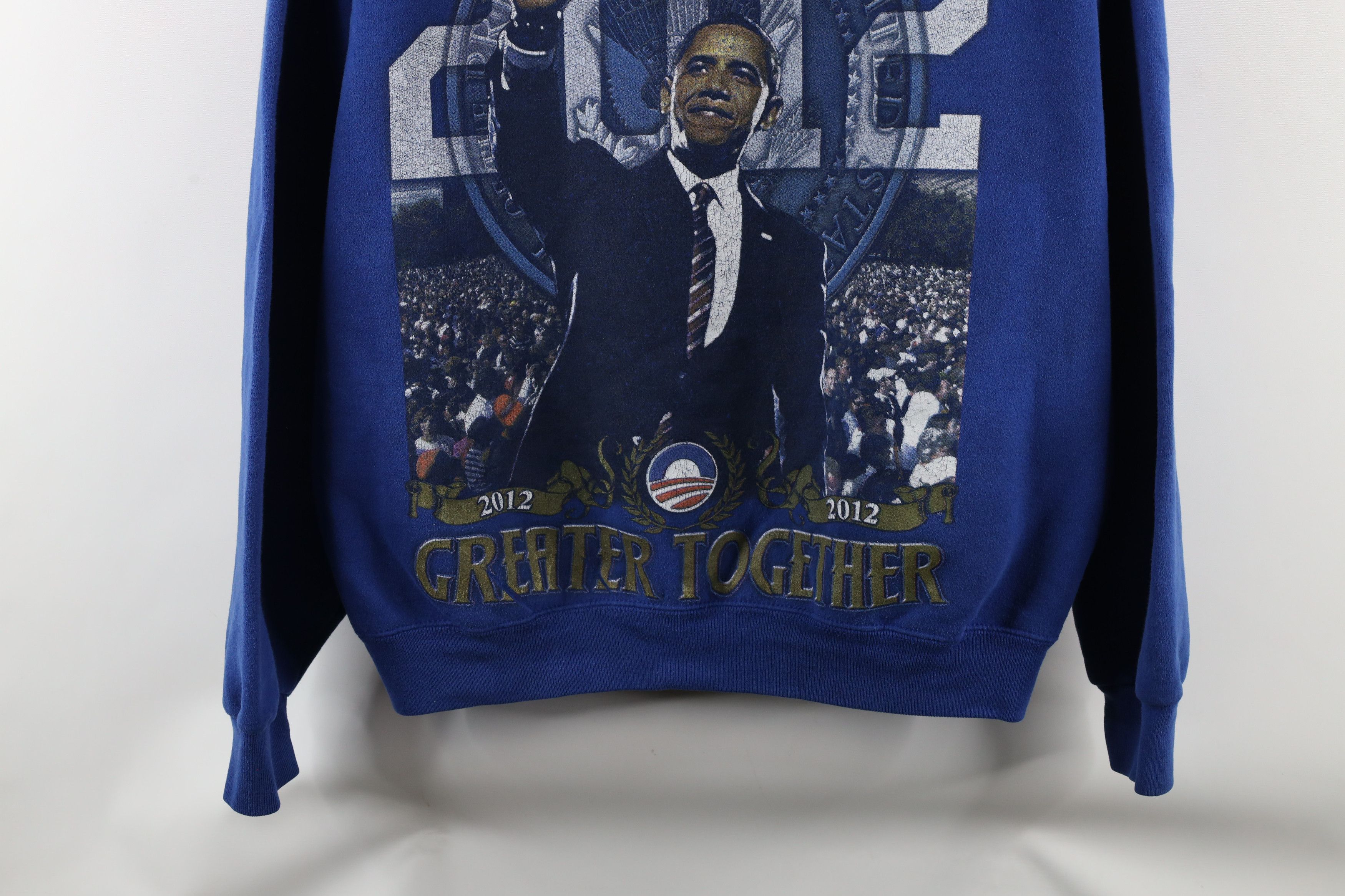 Vintage Vintage Y2K 2012 President Barack Obama Crewneck Sweatshirt Size US XL / EU 56 / 4 - 3 Thumbnail