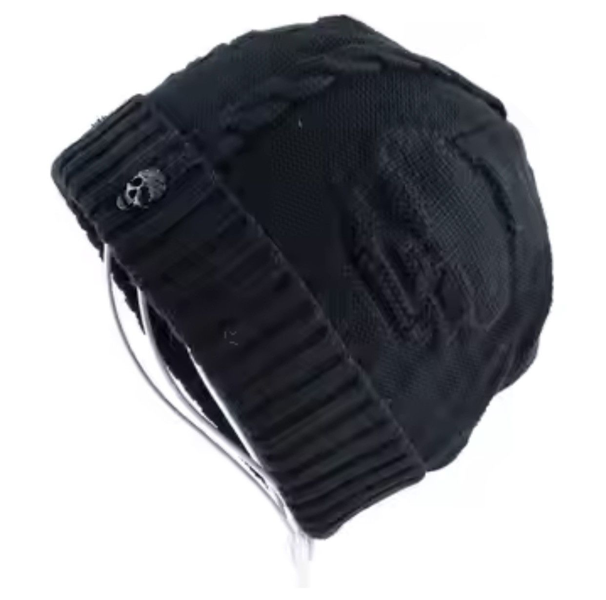 Japanese Brand Black Color Skull Bennie Hat Size ONE SIZE - 1 Thumbnail