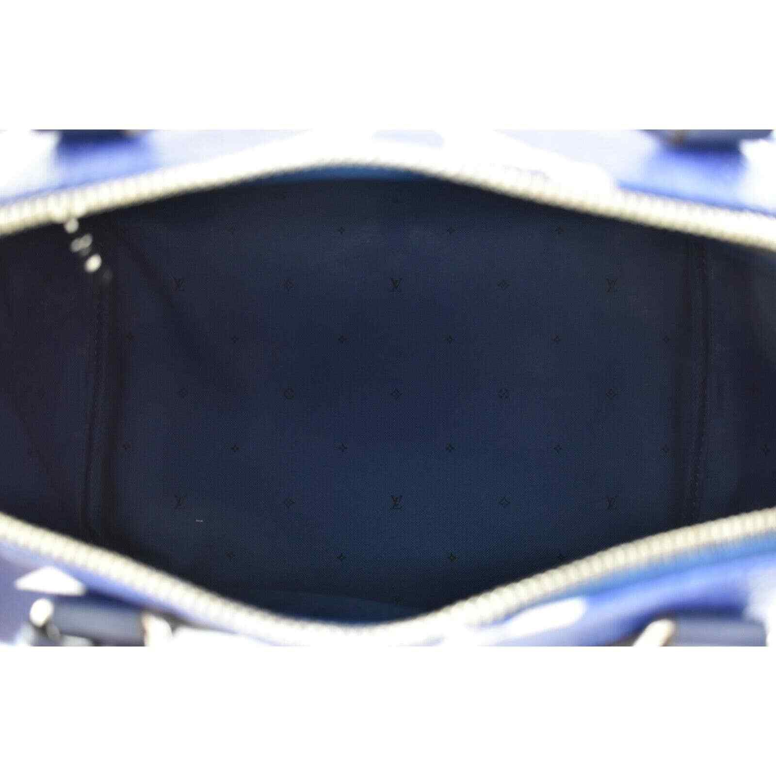 Louis Vuitton Louis Vuitton Blue White Monogram Crossbody Bag Size ONE SIZE - 11 Thumbnail