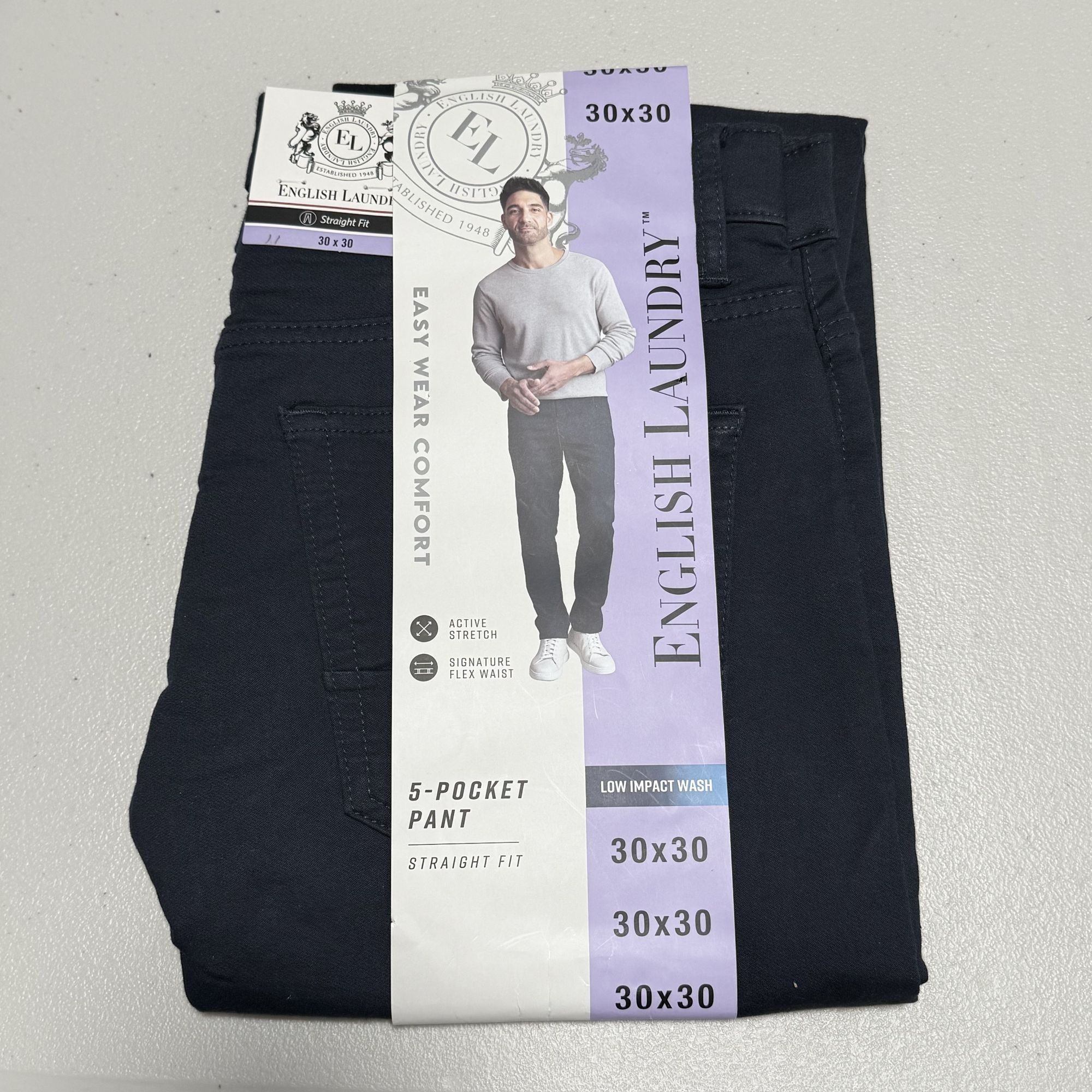 English Laundry English Laundry Men's 5-Pocket Chino Pants 30x30 Size US 30 / EU 46 - 7 Thumbnail