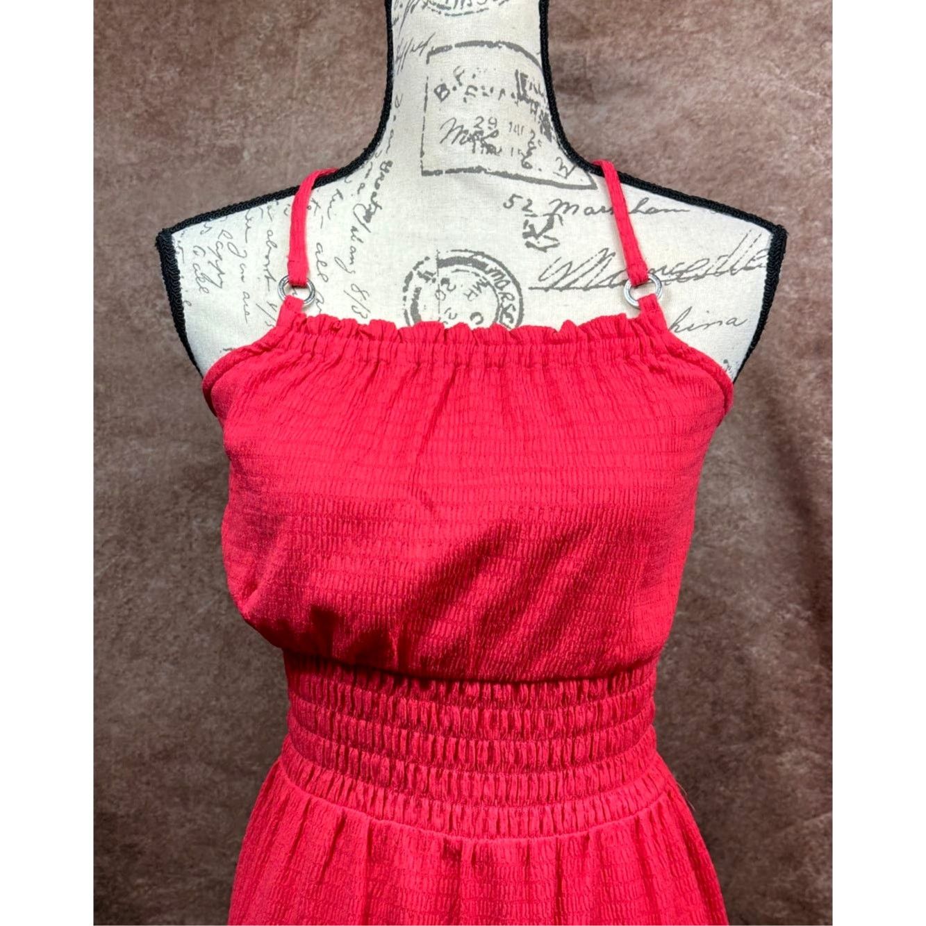 Michael Kors Michael Kors Geranium Smocked Maxi Dress Geranium S Size S / US 4 / IT 40 - 6 Thumbnail