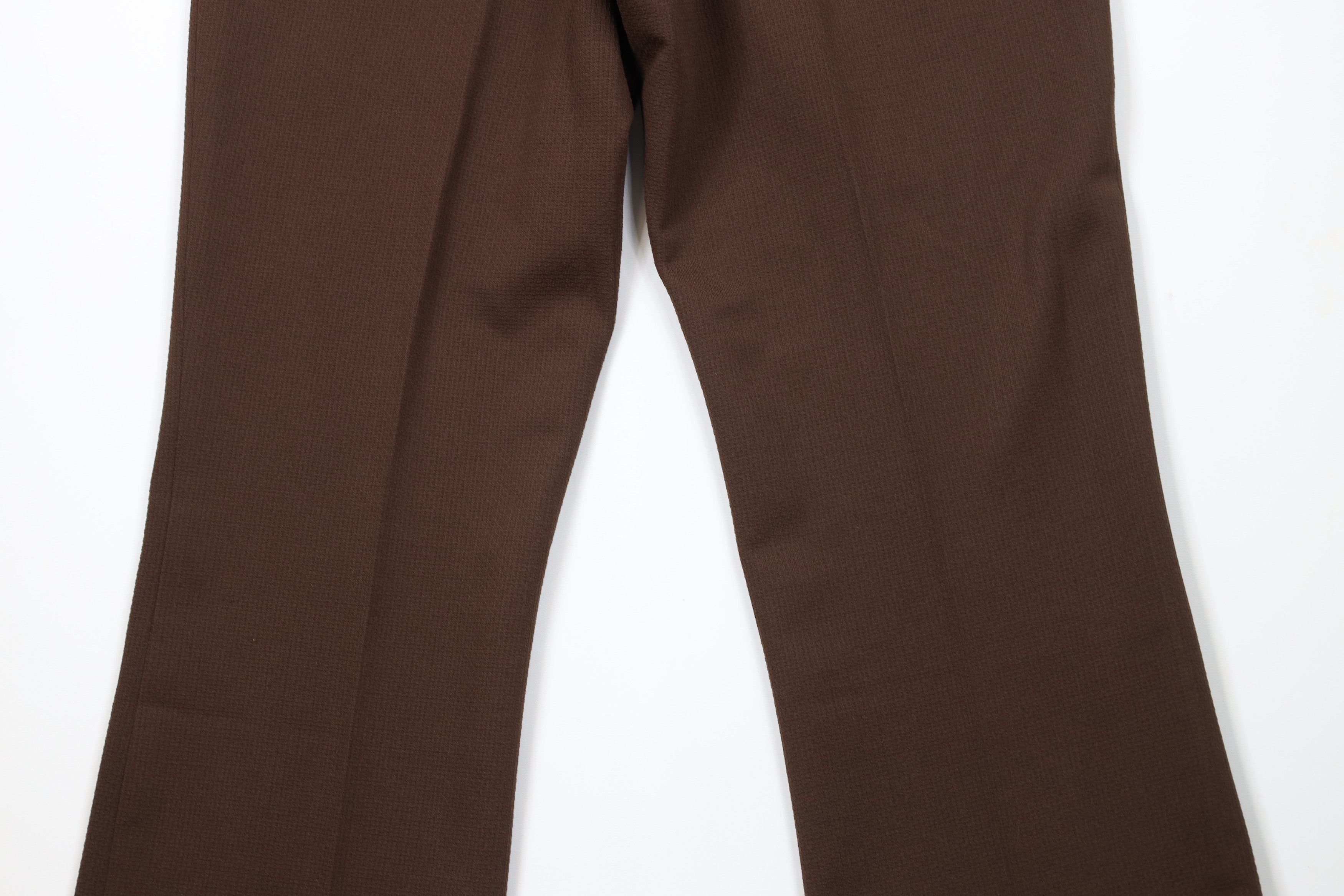 Vintage Vintage 70s Streetwear Knit Wide Leg Chino Pants Brown USA Size US 32 / EU 48 - 12 Thumbnail