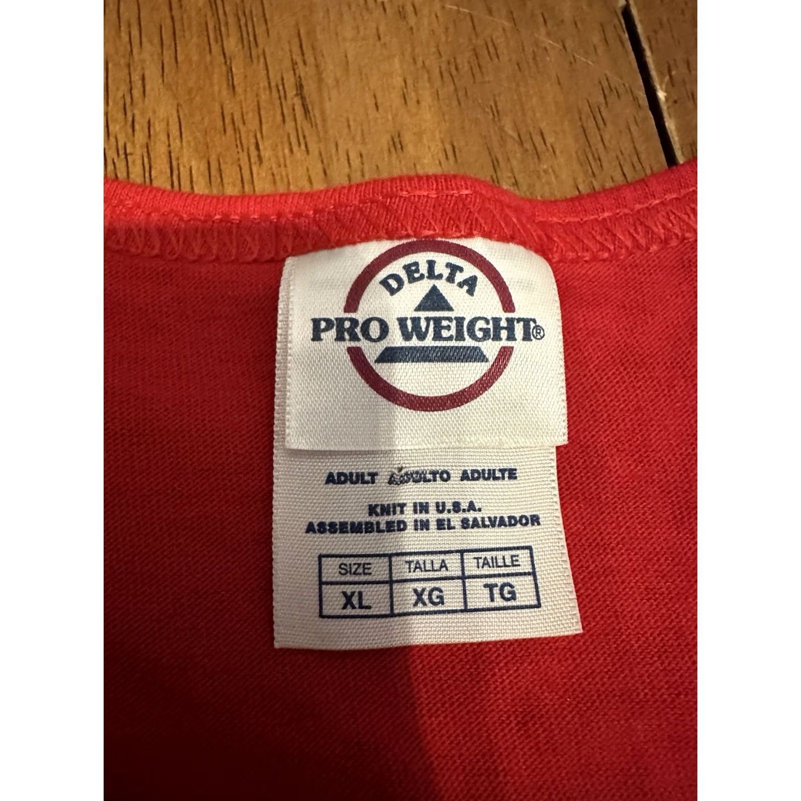 Delta VINTAGE Delta Y2K Respect Tank Top T Shirt XL Red Cotton T-Shirt Men Size US XL / EU 56 / 4 - 4 Thumbnail