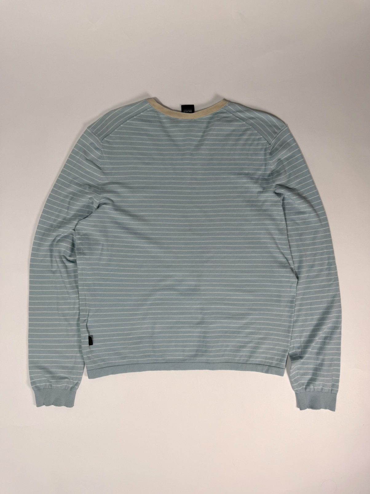 Hugo Boss Hugo Boss Striped V-Neck L/S T-Shirt Size US M / EU 48-50 / 2 - 3 Thumbnail