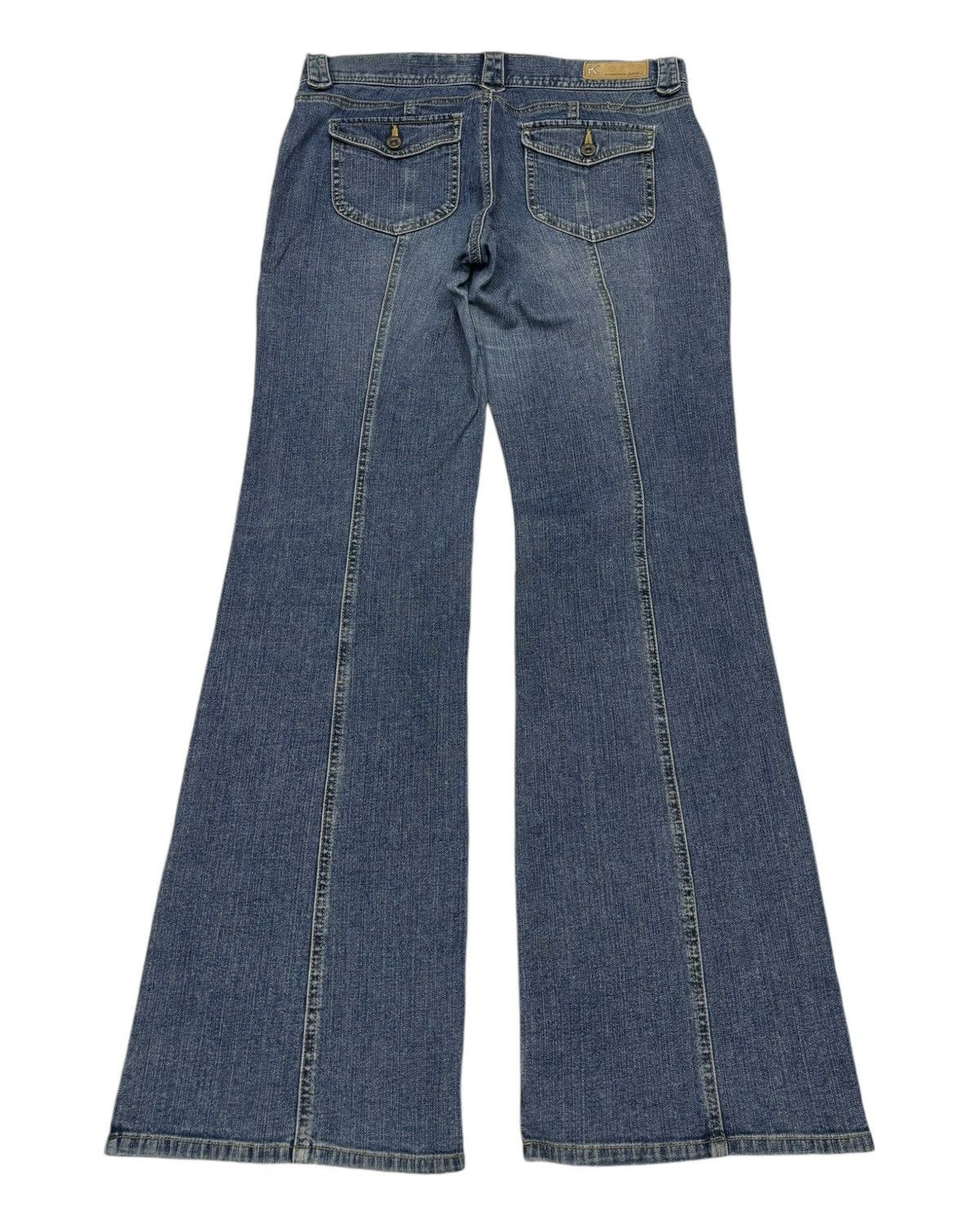 If Six Was Nine × Japanese Brand × Le Grande Bleu (L.G.B.) FLARE💥80s Style Kumikyoku Flare Bootcut Denim Jeans Size US 32 / EU 48 - 2 Thumbnail