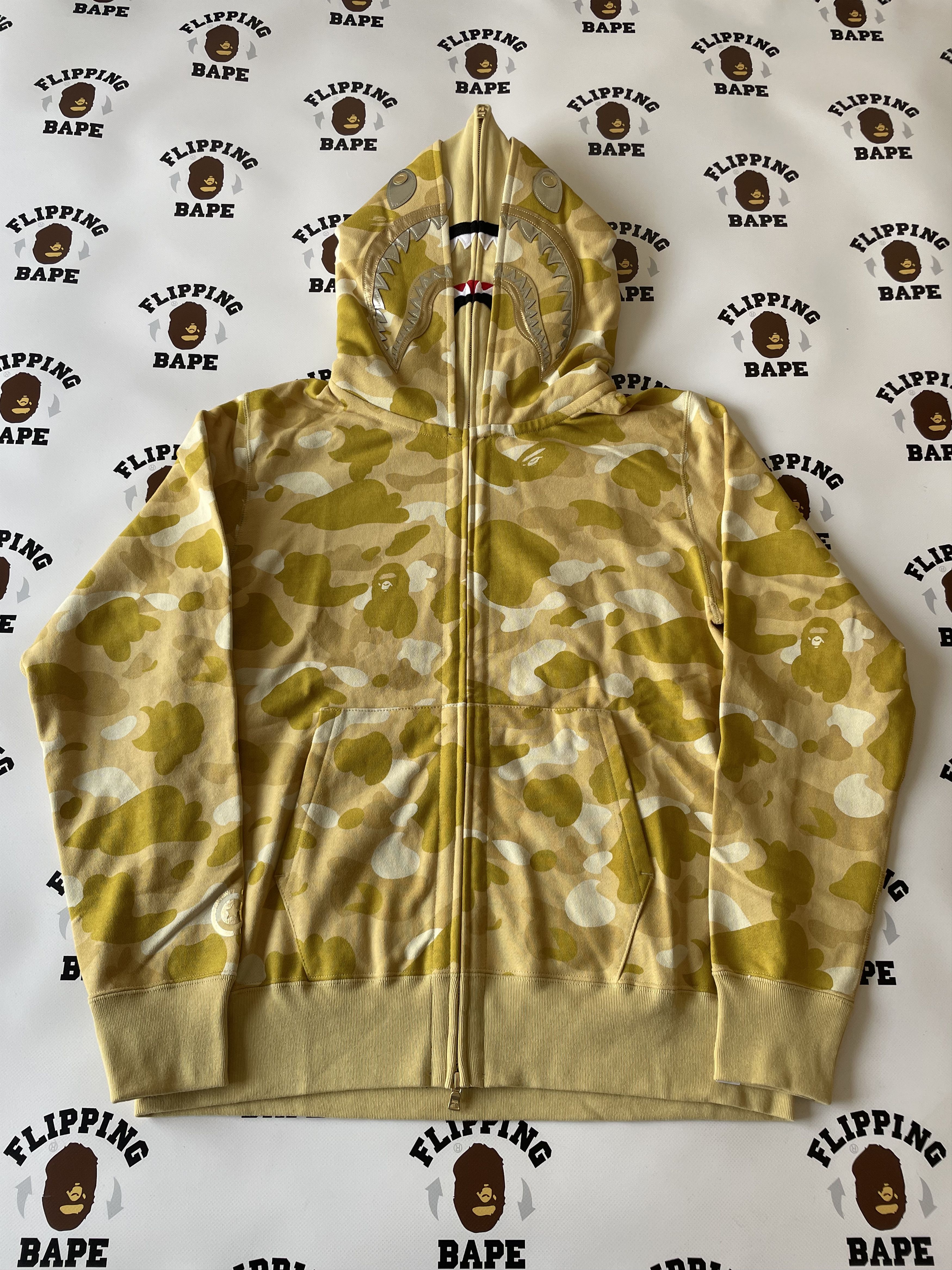 BAPE COLOR CAMO DOUBLE SHARK FULL ZIP HOODIE