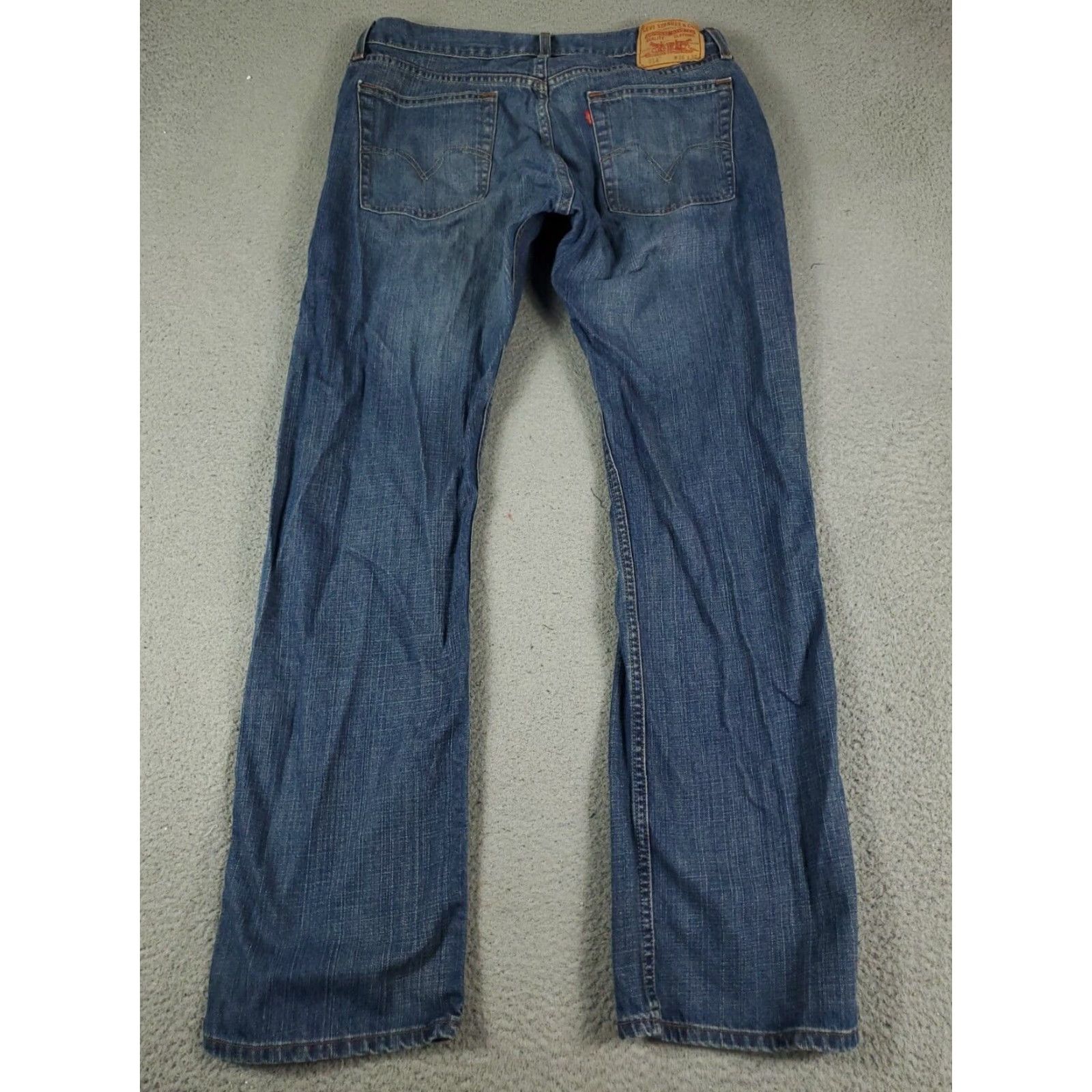 Levi's Levis 514 Straight Leg Jeans Mens 36x32 Blue Cotton Casual Regular Fit Size US 36 / EU 52 - 6 Thumbnail