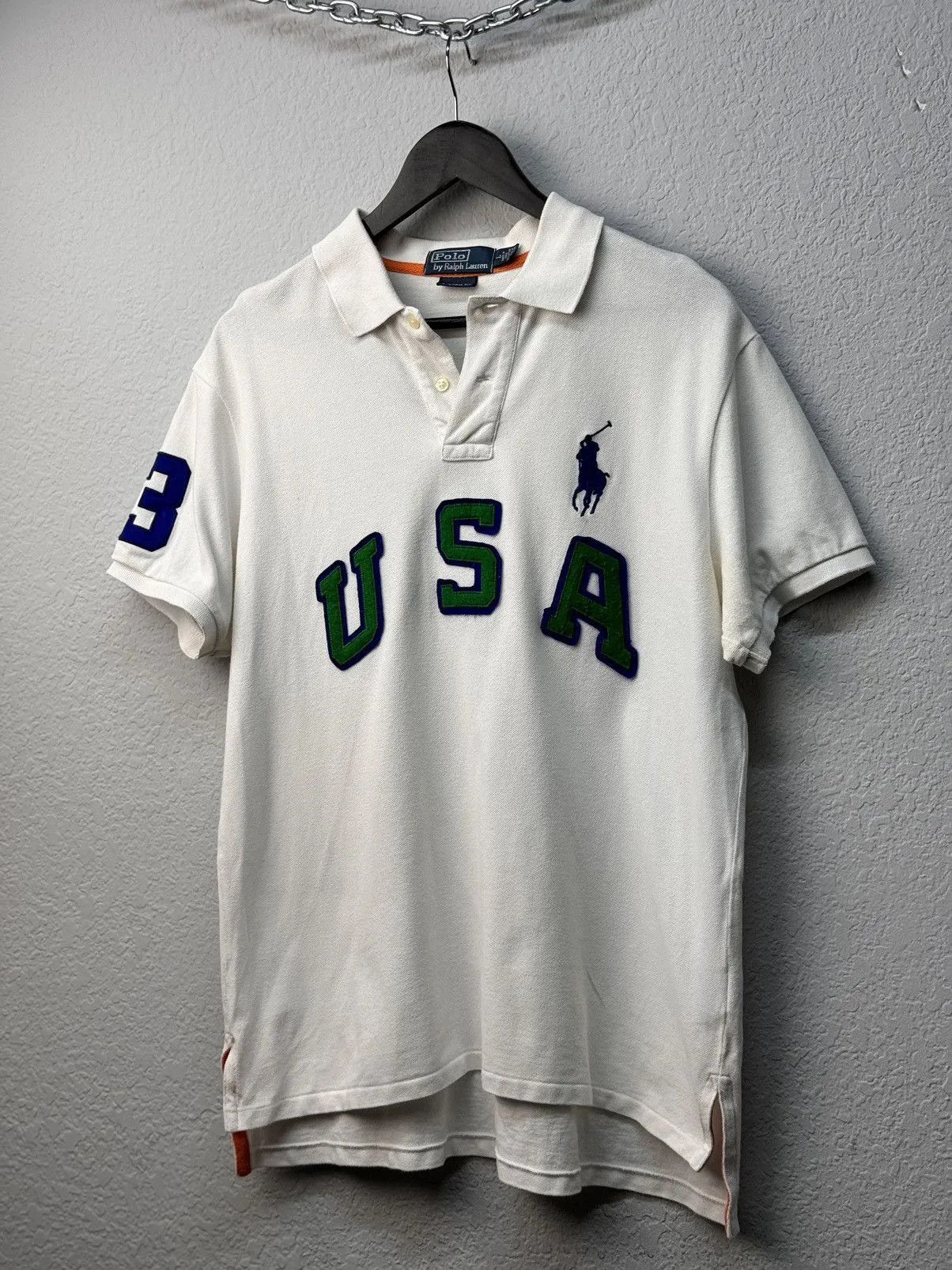 Other Vintage Polo Ralph Lauren USA Polo Shirt Rugby Japanese Size US L / EU 52-54 / 3 - 1 Thumbnail
