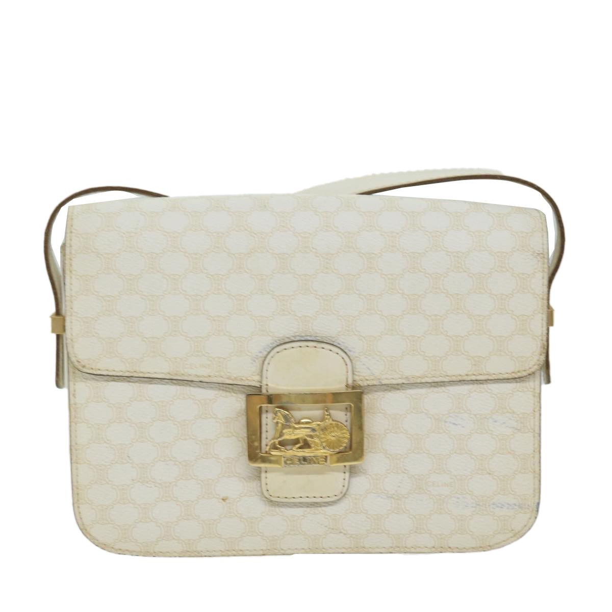 image of Celine Céline Carriage Shoulder in White, Women's