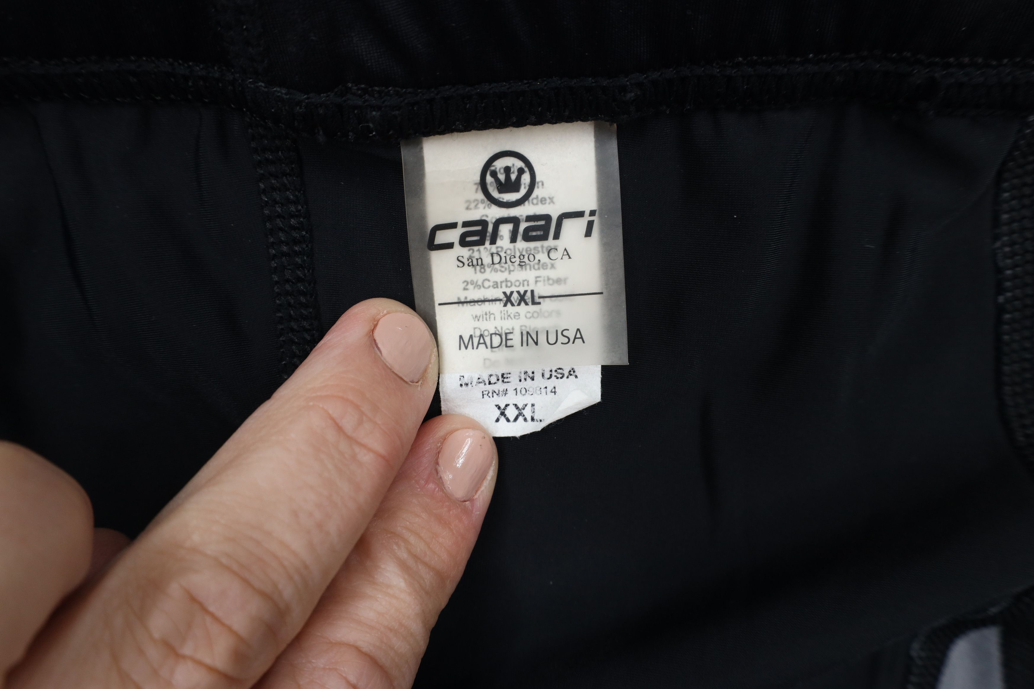 Canari × Vintage Canari Padded Lined Bicycle Cycling Spandex Shorts Black USA Size US 38 / EU 54 - 5 Thumbnail