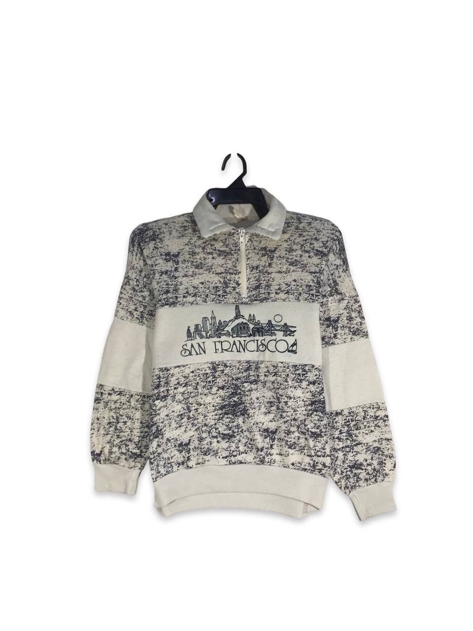 Other Vintage 90s san francisco bridge half zipper jumper size M Size US M / EU 48-50 / 2 - 1 Thumbnail