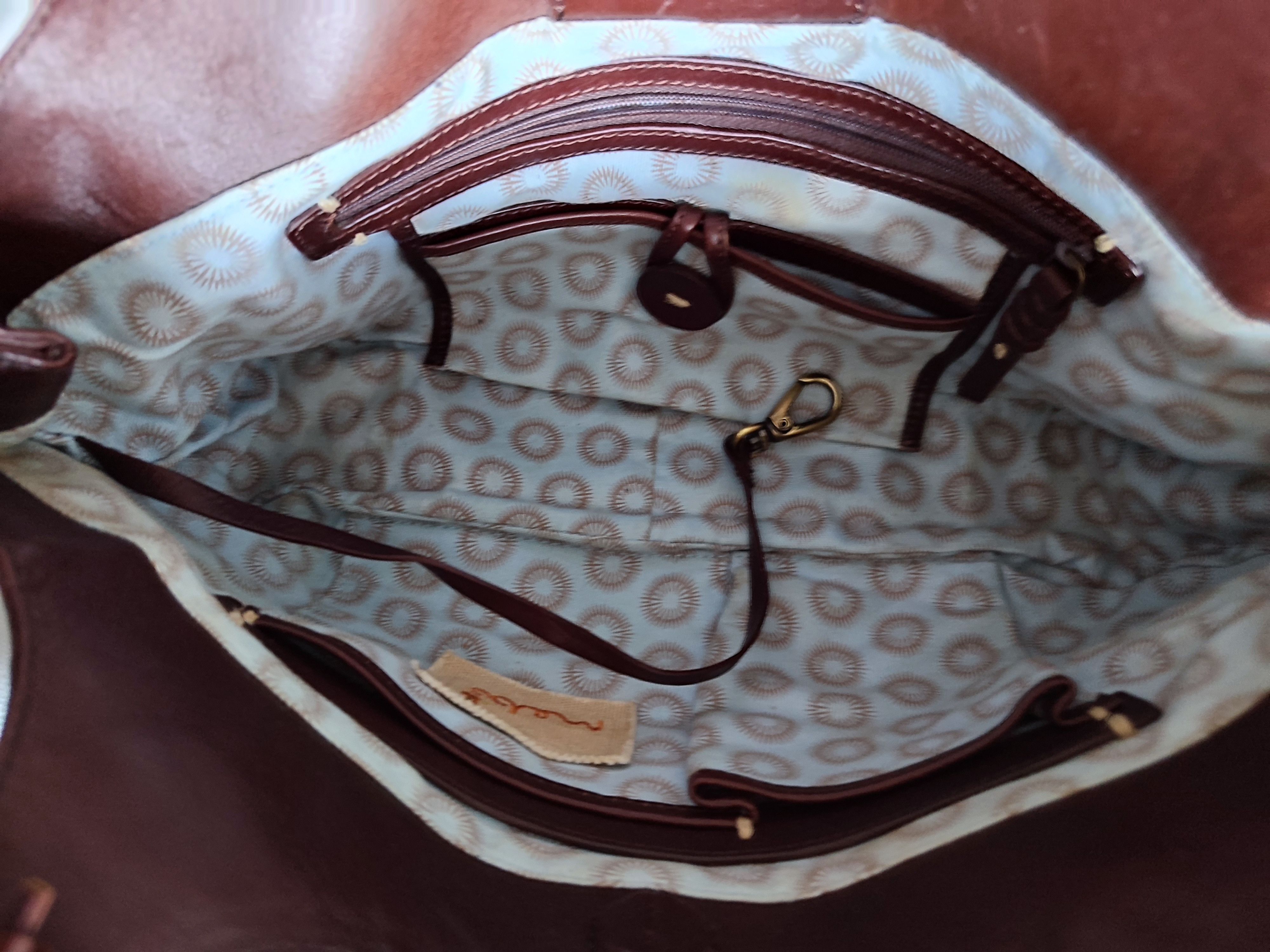 Other Small brown leather Mebo handbag, handbag with embroidery Size ONE SIZE - 5 Thumbnail