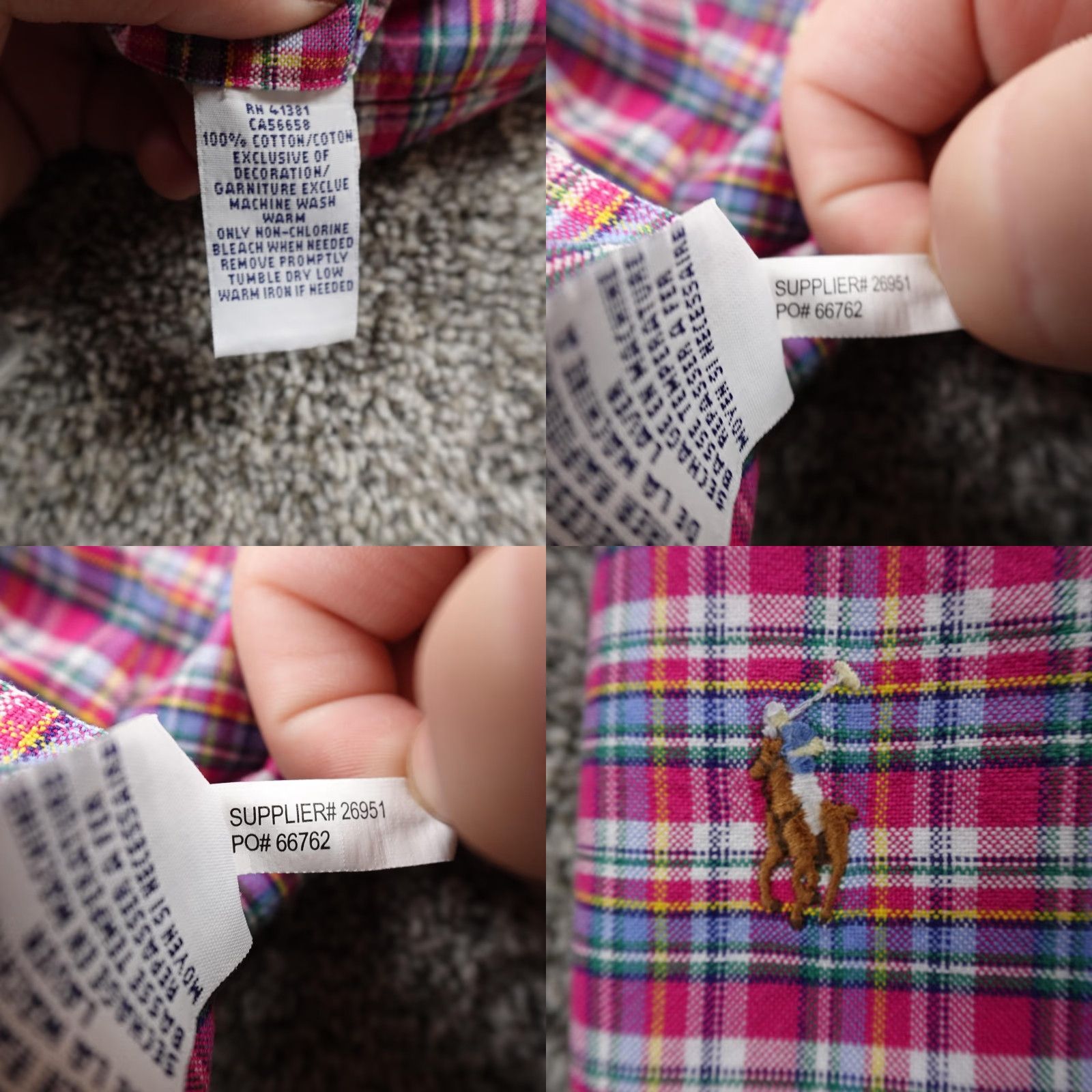 Ralph Lauren Ralph Lauren Shirt Mens L Pink Madras Plaid Long Sleeve Button Up RL Size US L / EU 52-54 / 3 - 8 Thumbnail