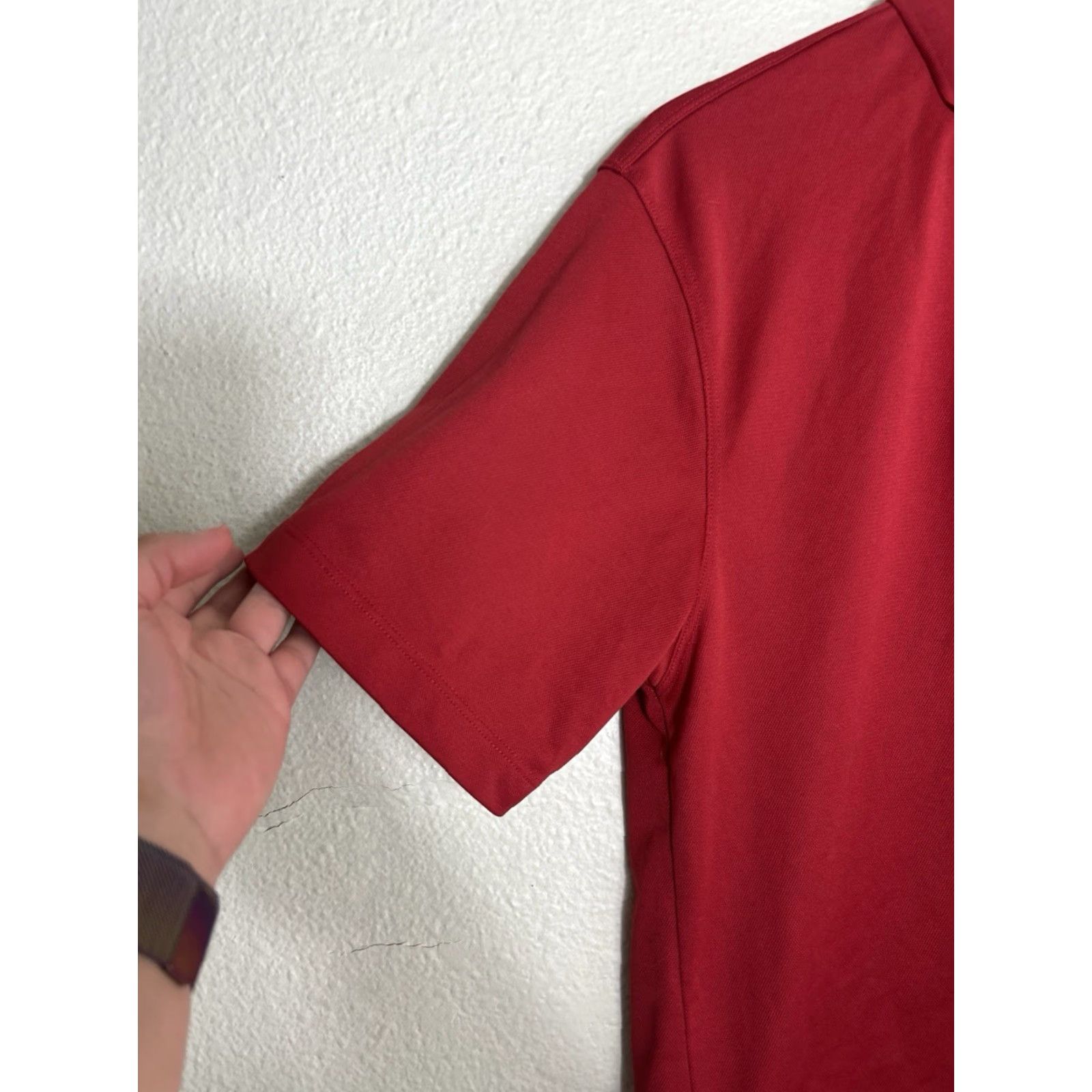 Nike Nike Golf Dri Fit Mens Medium Red Polo Shirt Short Sleeve Pullover Size US M / EU 48-50 / 2 - 2 Thumbnail