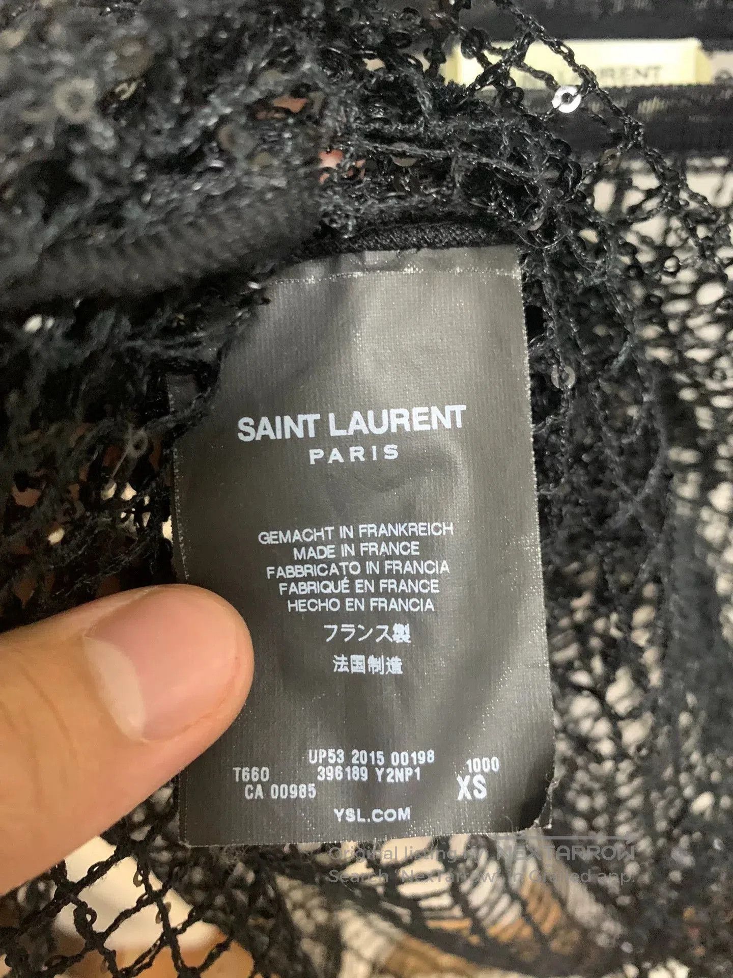 Saint Laurent Paris Saint Laurent 2015FW Sequin Mesh Top. Size US XS / EU 42 / 0 - 3 Thumbnail
