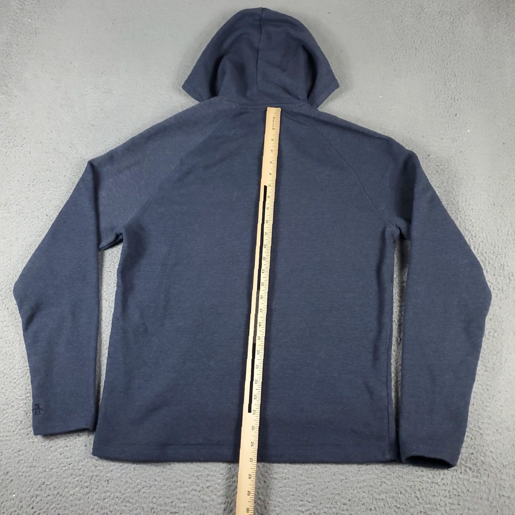 Original Penguin VINTAGE Original Penguin Hoodie Mens Large Pullover Sweater Long Sleeve Gray Knit Logo Accents Sports 90s Size US L / EU 52-54 / 3 - 6 Thumbnail