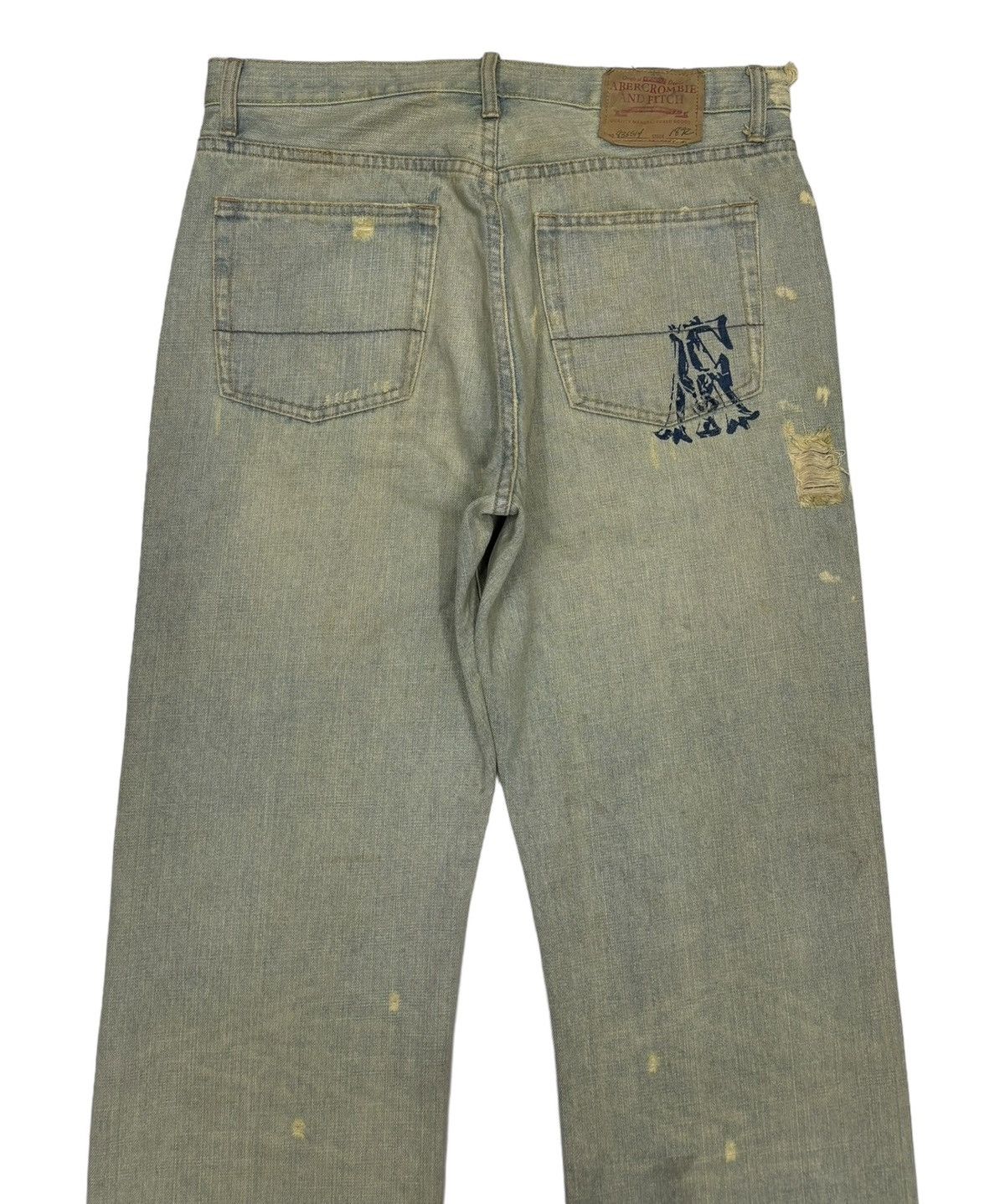 Abercrombie & Fitch SICK🔥ABERCROMBIE & FITCH FLARE JEANS DISTRESS BOOTCUT DENIM Size US 34 / EU 50 - 6 Thumbnail