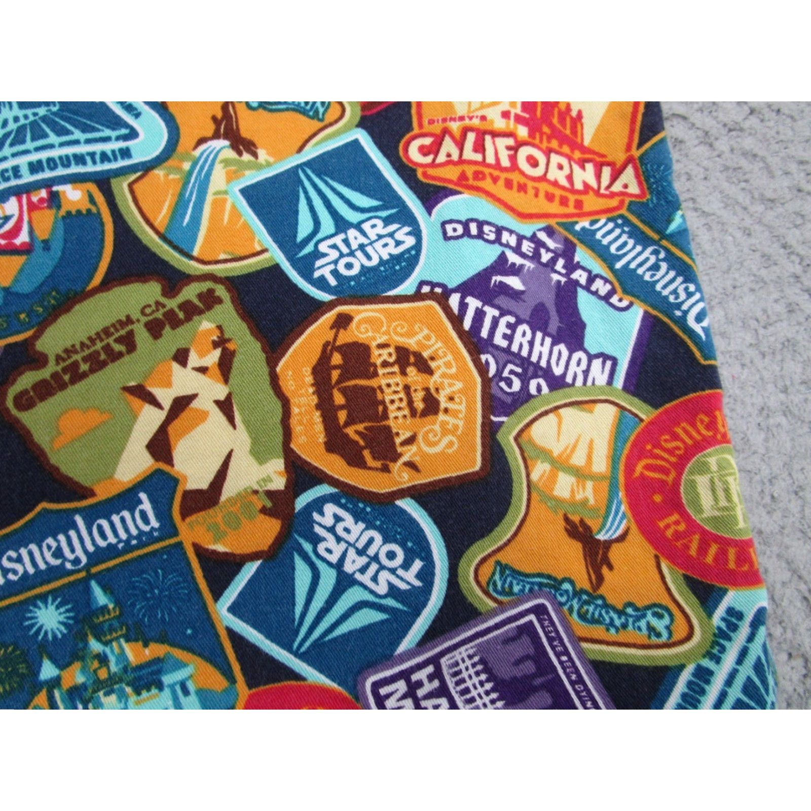 Disney Disney Parks Shirt Mens XL Rides Attractions Badges All Over Camp Resort Vented Size US XL / EU 56 / 4 - 6 Thumbnail