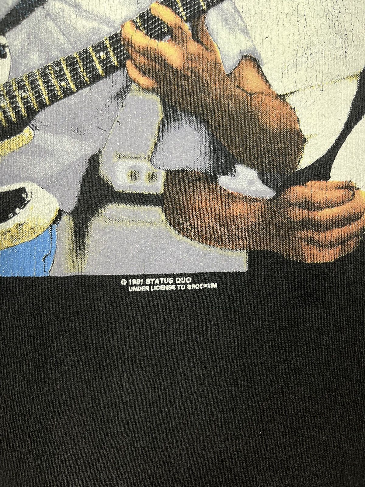 Band Tees × Vintage Status Quo Rock Til` You Drop Vintage 1991 Sweatshirt Size US XL / EU 56 / 4 - 5 Thumbnail