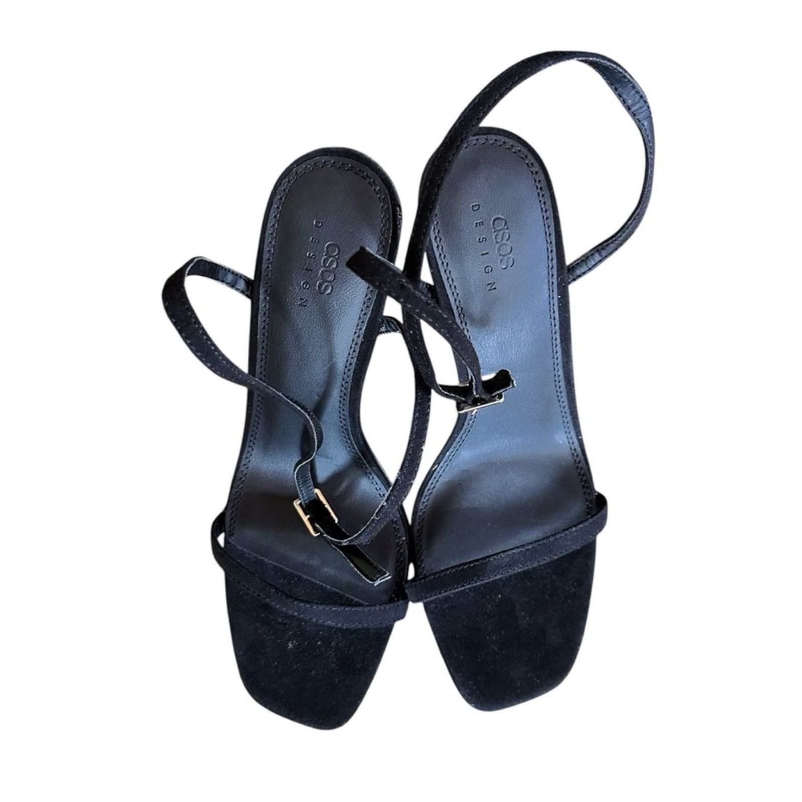 Asos ASOS Minimalist Strappy Heels - Size 7 - Black - NWOT Size US 7 / IT 37 - 5 Thumbnail