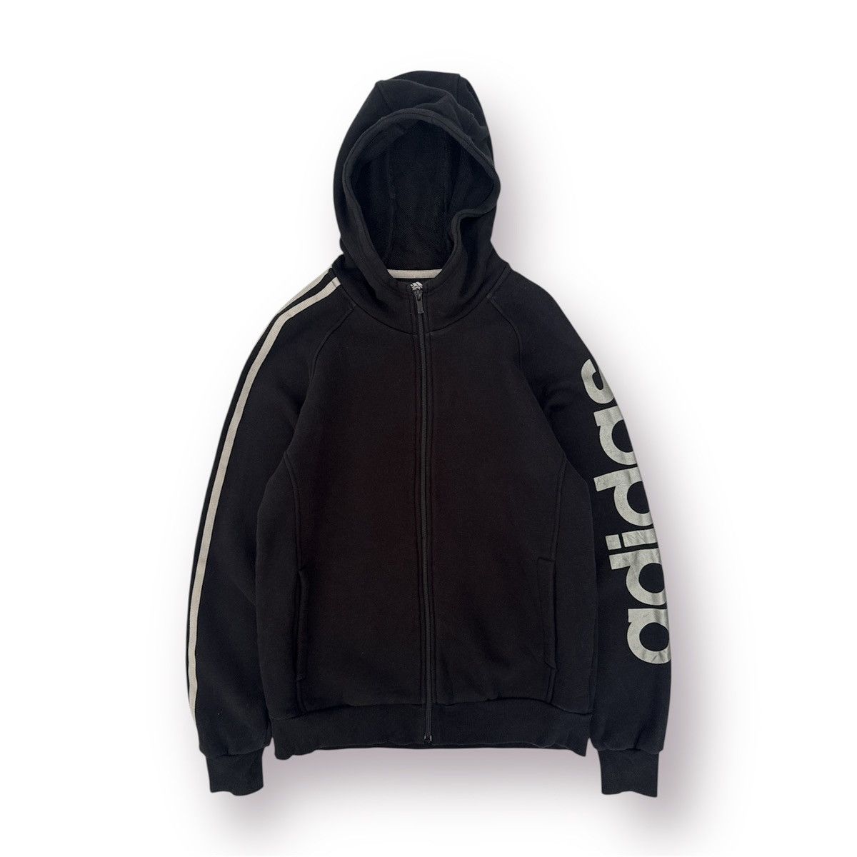 Adidas 🔥 Vintage Y2K Adidas 3 Stripes Streetwear sweat Hoodie - L Size US S / EU 44-46 / 1 - 1 Thumbnail