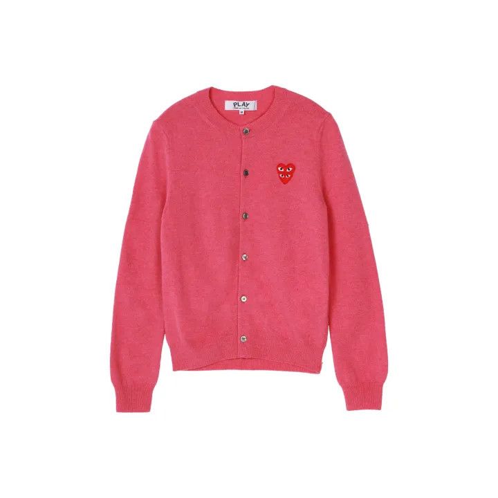 Comme des Garcons Comme des Garçons Play Pink Heart Cardigan Sweater 0079 Size M / US 6-8 / IT 42-44 - 1 Thumbnail