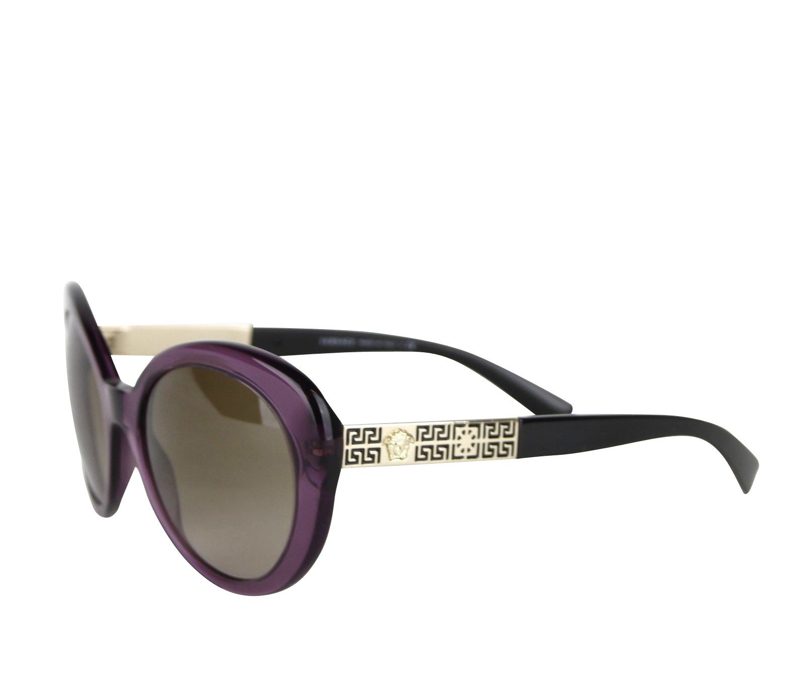 Versace Women's Gradient Transparent Violet Metal Oversized Size ONE SIZE - 1 Thumbnail