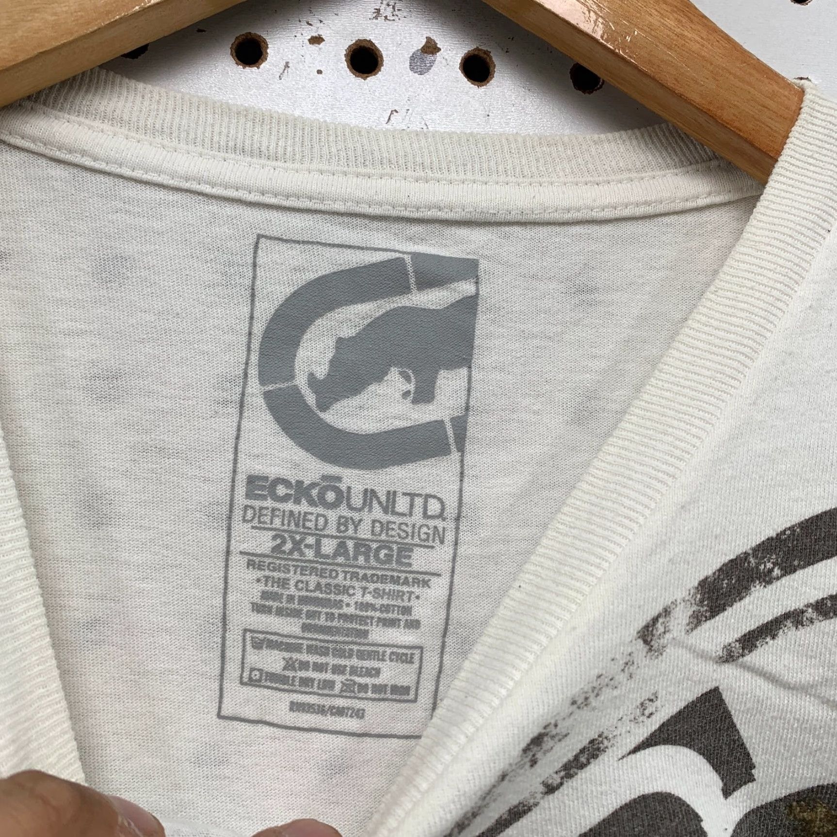 Ecko Unltd. VINTAGE Ecko Unltd. T-Shirt Mens 2XL White Rhino Hip Hop Graffiti Y2K Defined Skate Shirt Size US XXL / EU 58 / 5 - 5 Thumbnail