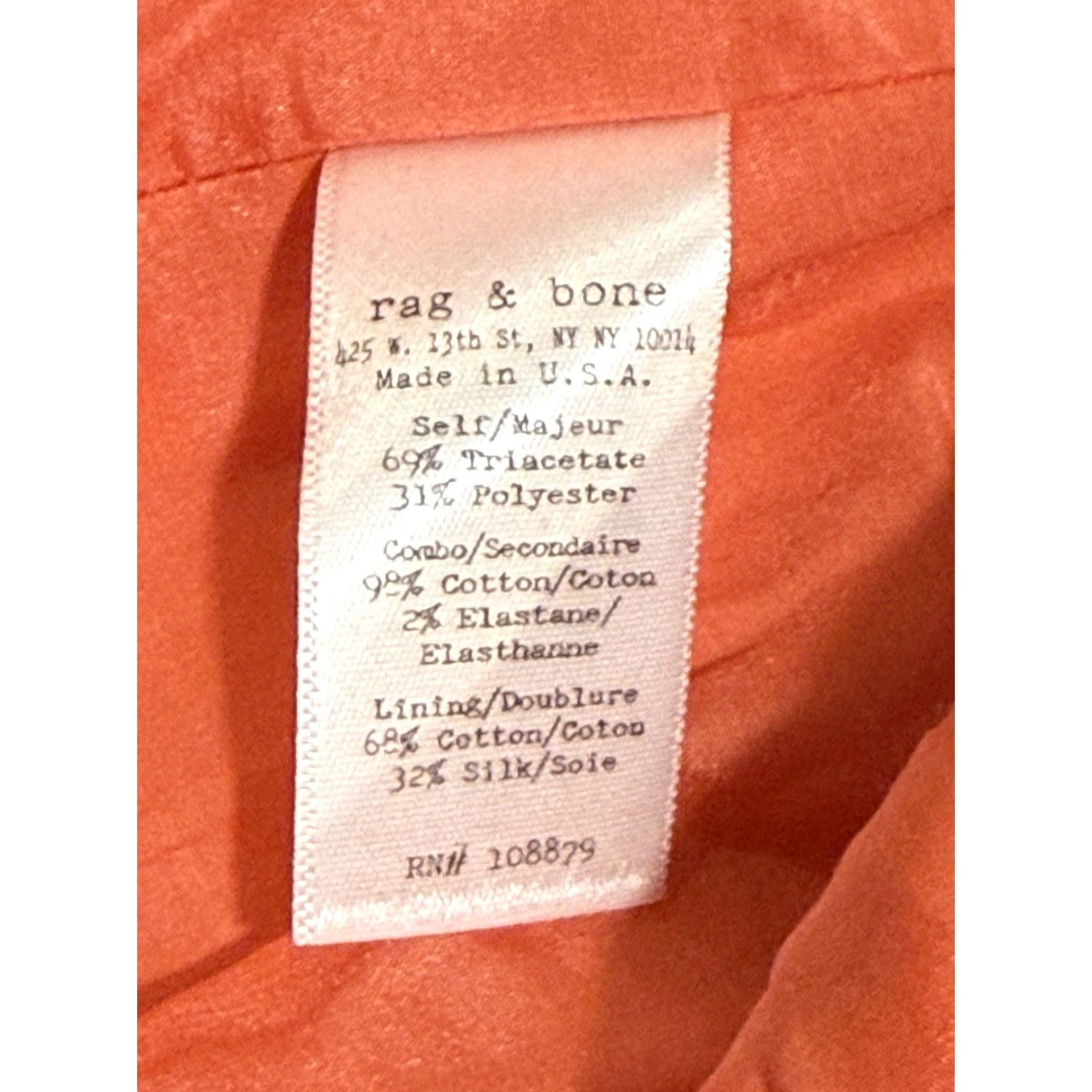 Rag & Bone Rag & Bone Eton Single Button Blazer Jacket Orange Size 4 Women Blazer Casual Workwear Vintage No N/A Size S / US 4 / IT 40 - 8 Thumbnail