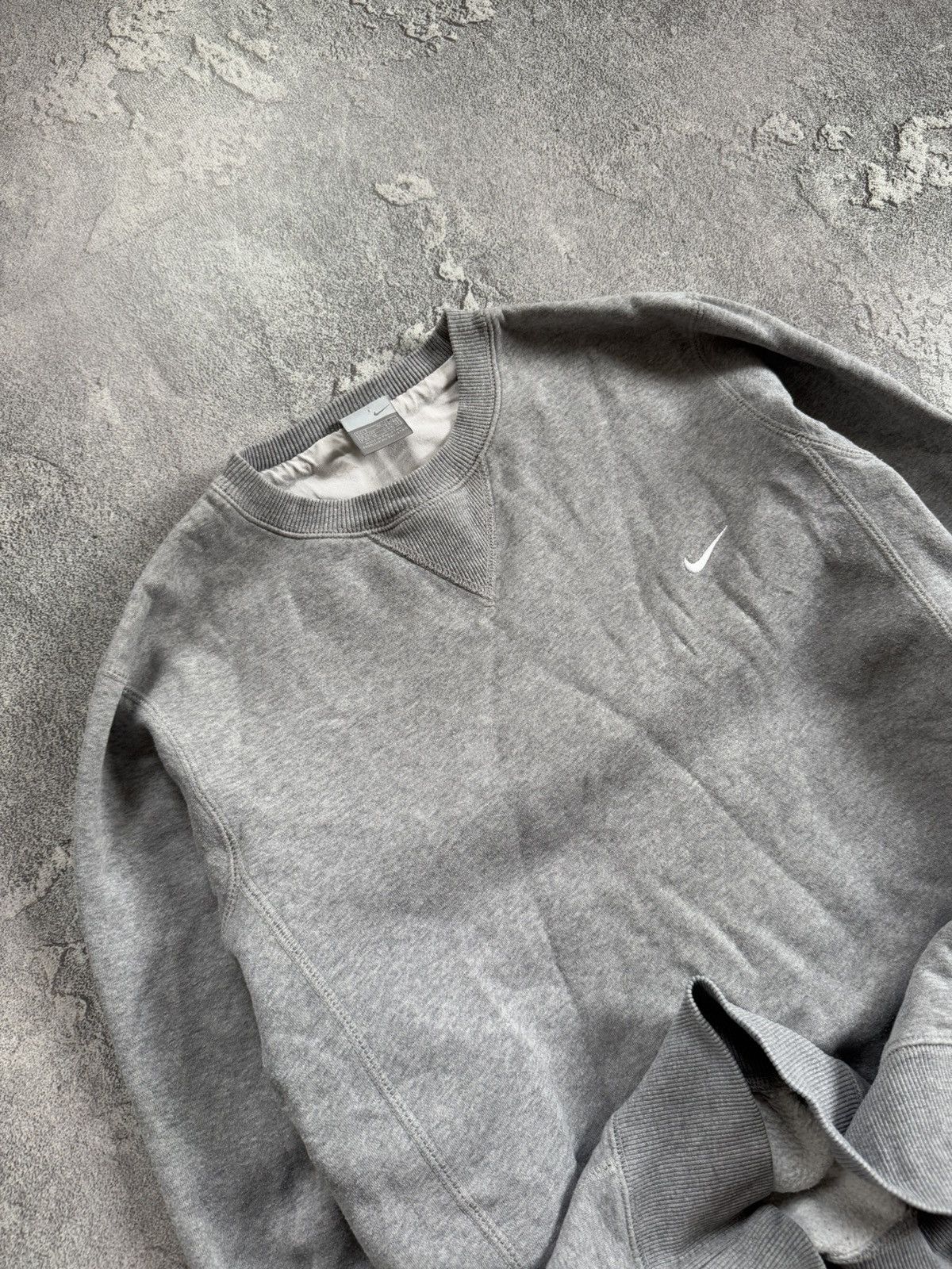 Nike × Vintage Nike S sweatshirt sweater ling sleeve jumper pullover gray Size US S / EU 44-46 / 1 - 2 Thumbnail