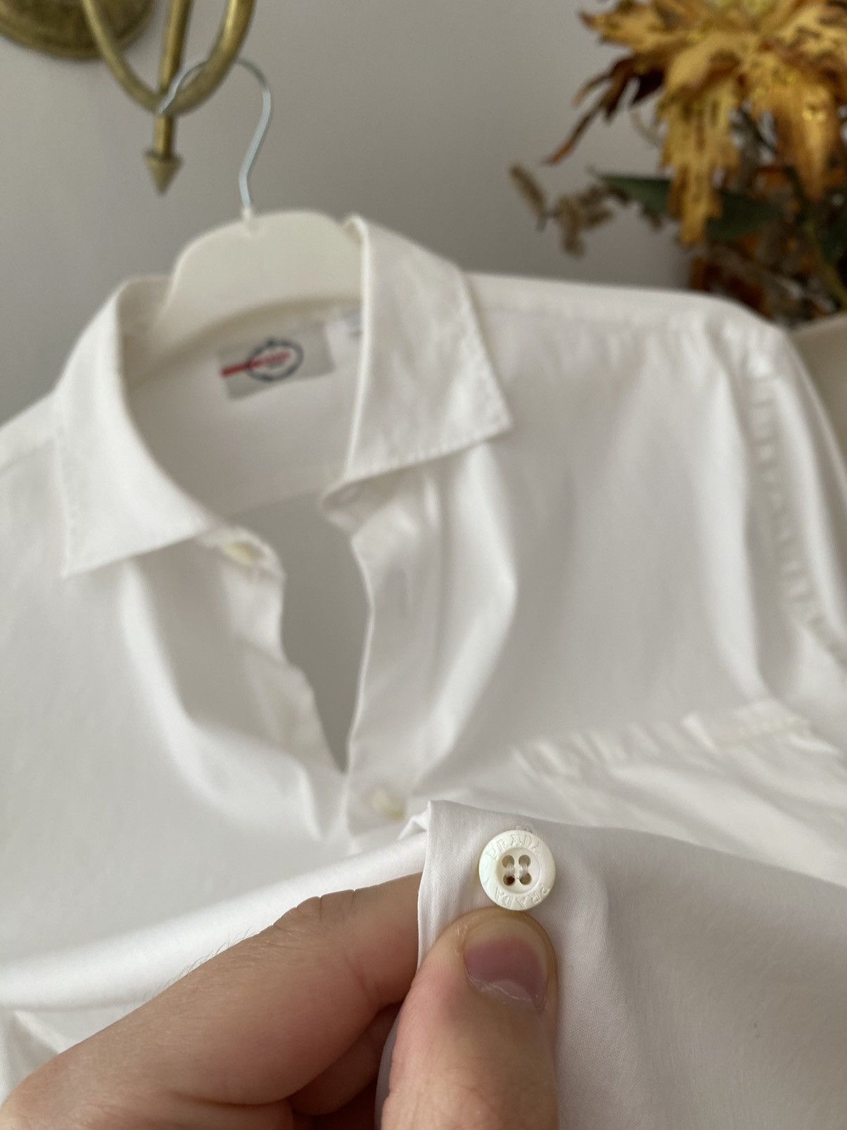 Prada Vintage Prada Short Sleeve Shirt Button Up Size US S / EU 44-46 / 1 - 7 Thumbnail