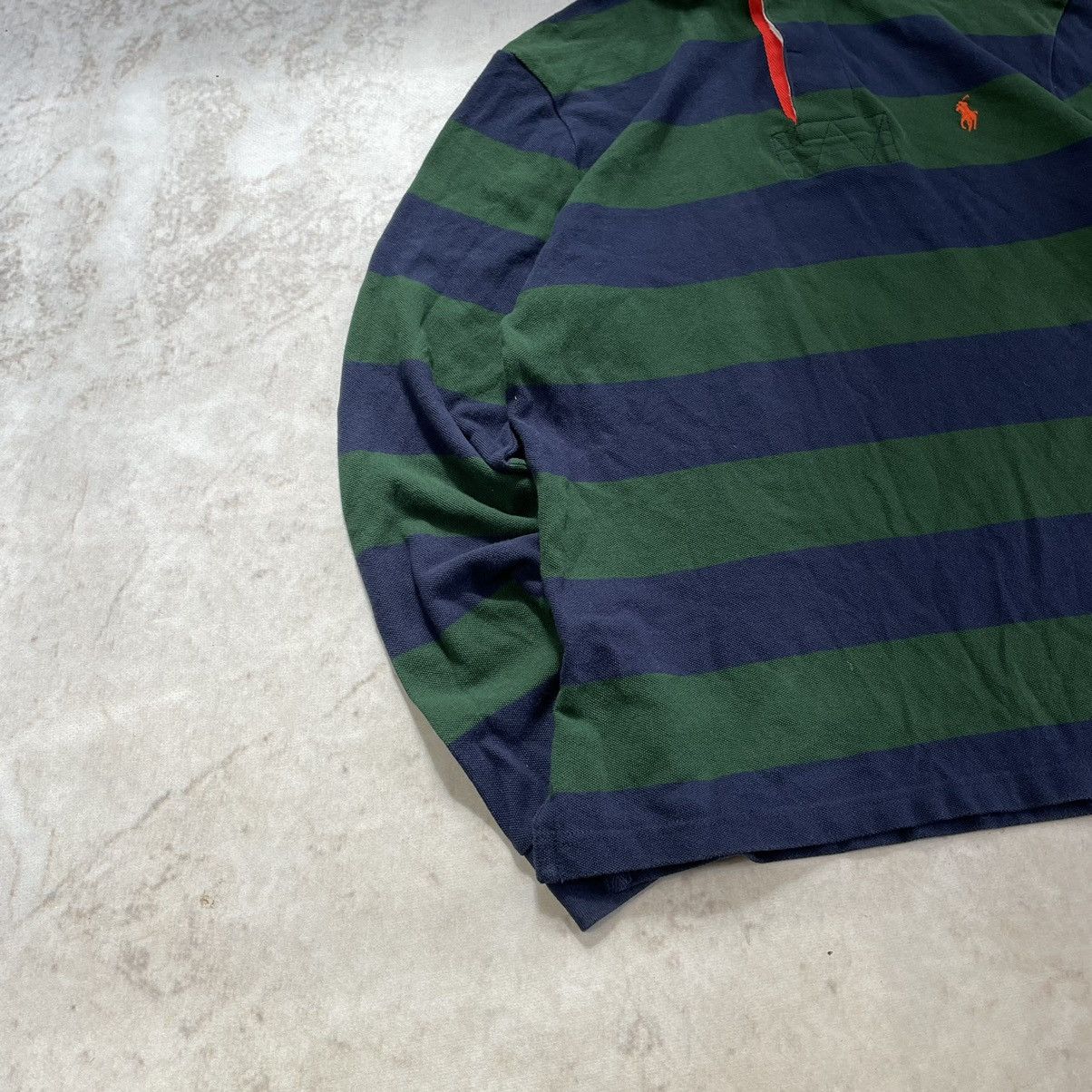Polo Ralph Lauren × Vintage Vintage 90s Polo Ralph Lauren Chief Keef Stripe Rugby Shirt Size US M / EU 48-50 / 2 - 3 Thumbnail